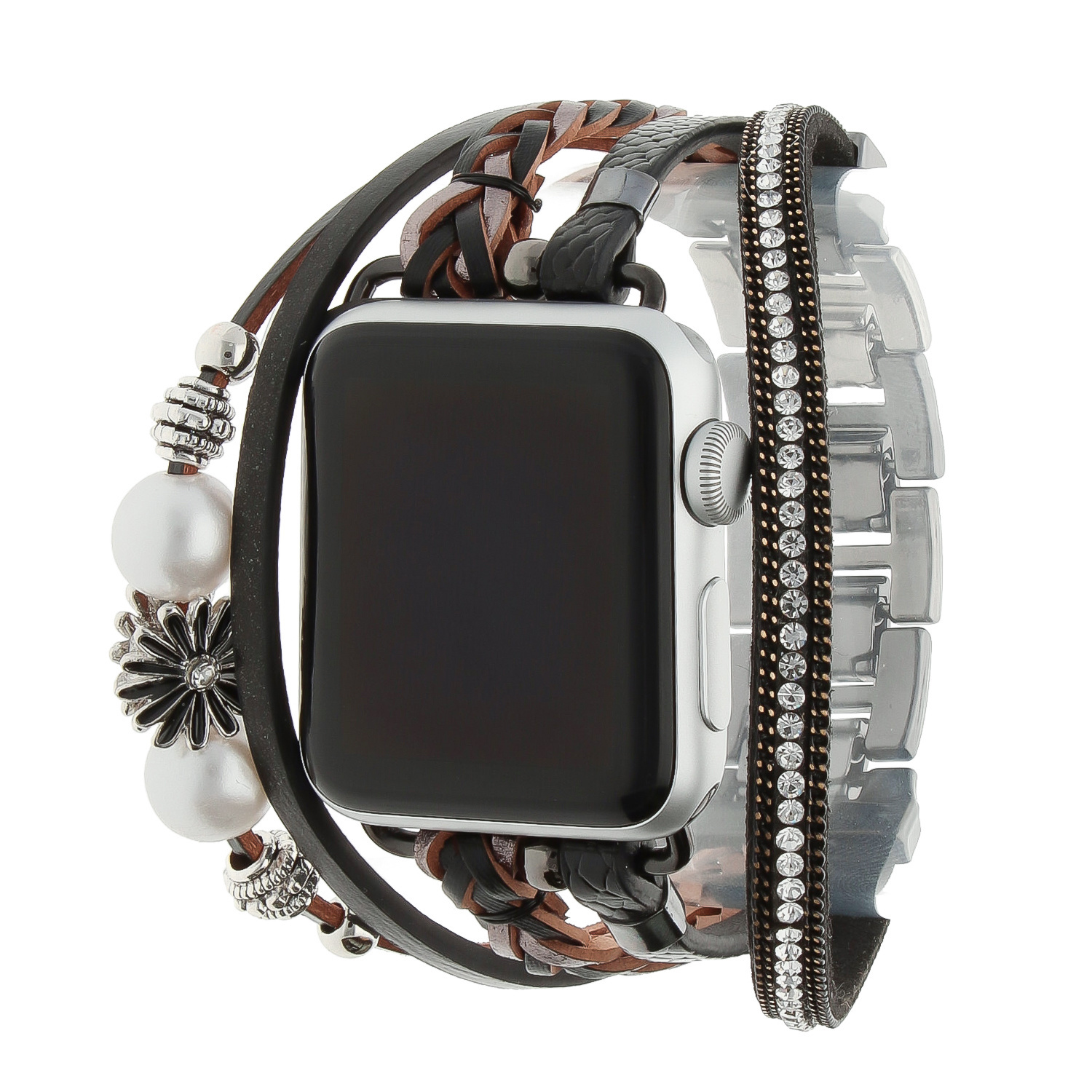 Correa de joyería para Apple Watch – Liz negra