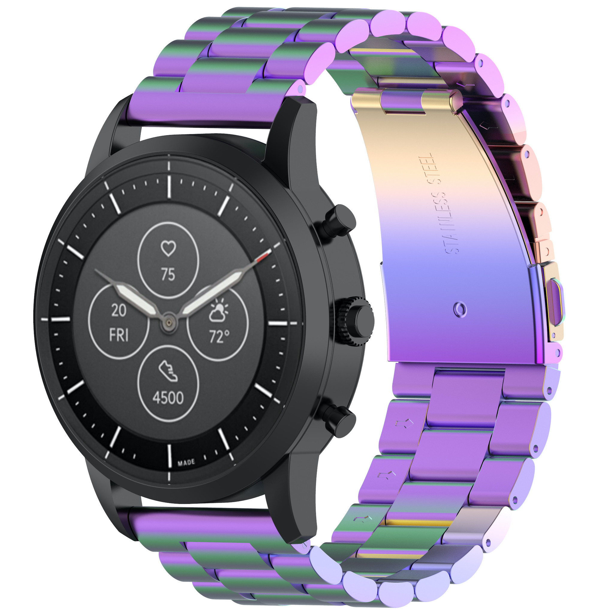 Correa de eslabones de acero con cuentas para el Huawei Watch GT - colorido