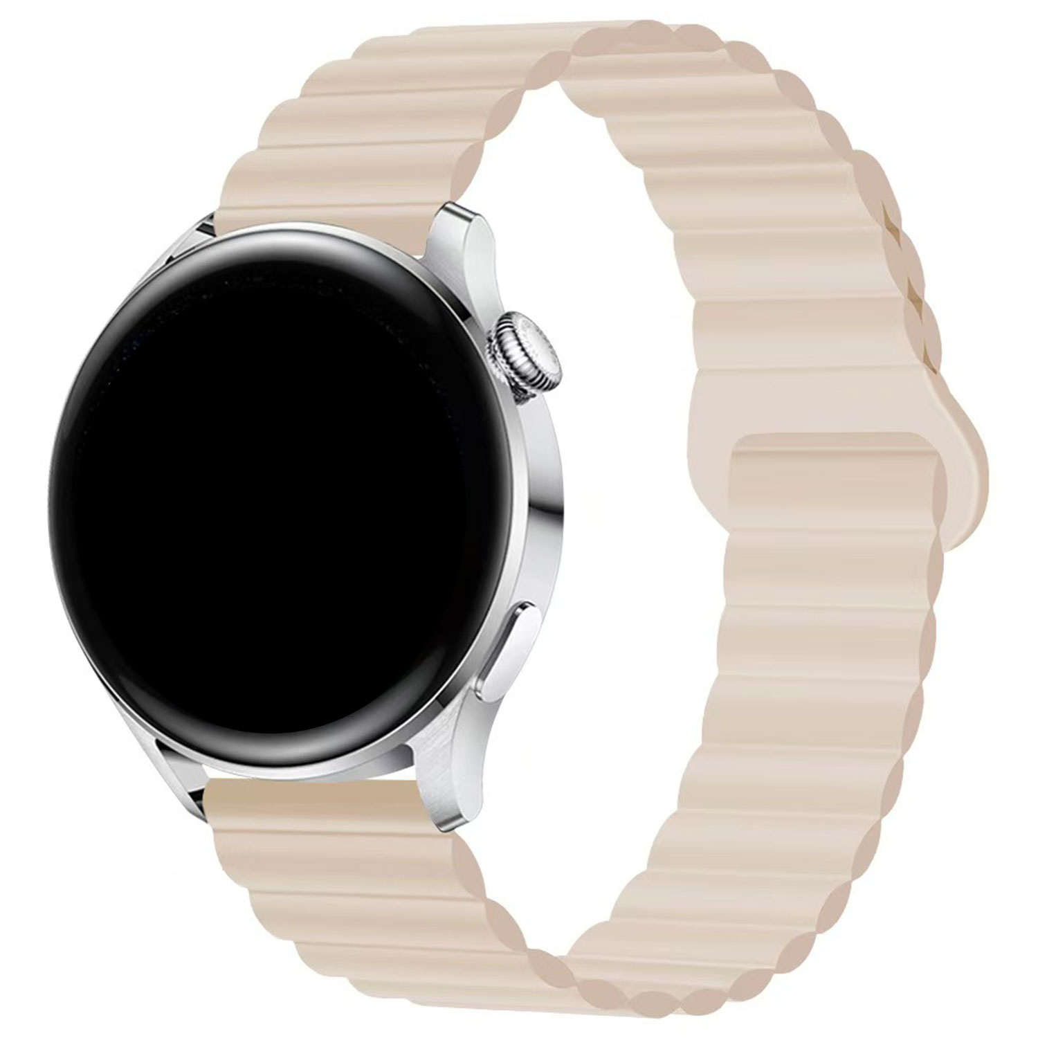 Correa magnética de silicona para el Samsung Galaxy Watch 6 Classic - blanco estrella