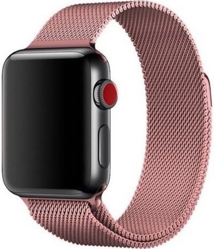 Correa Milanese loop para el Apple Watch - rosa rojo