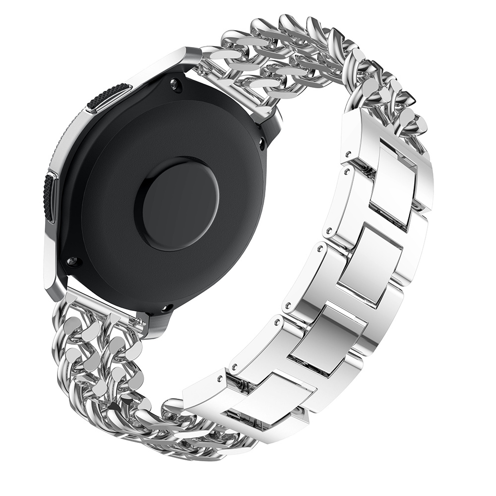 Correa de eslabones de vaquero de acero para el Samsung Galaxy Watch - plata