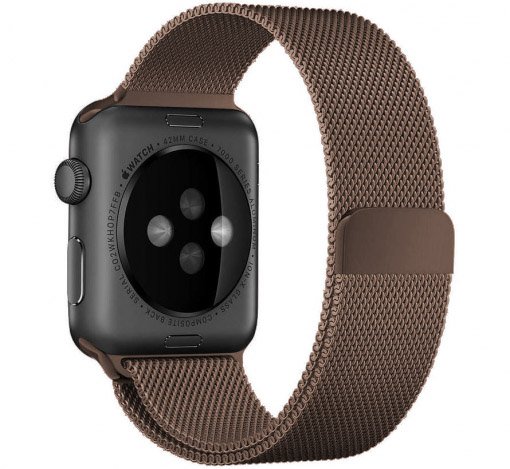 Correa Milanese loop para el Apple Watch - marrón