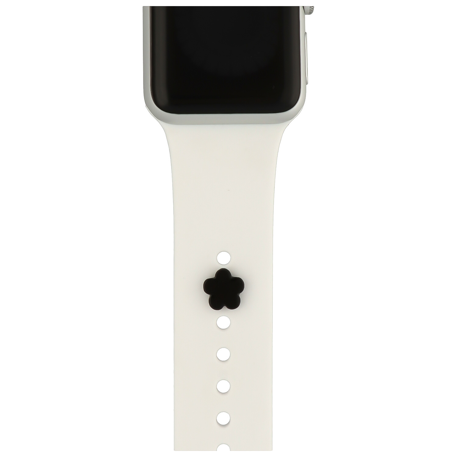 Joyas para el Apple Watch flor - negro