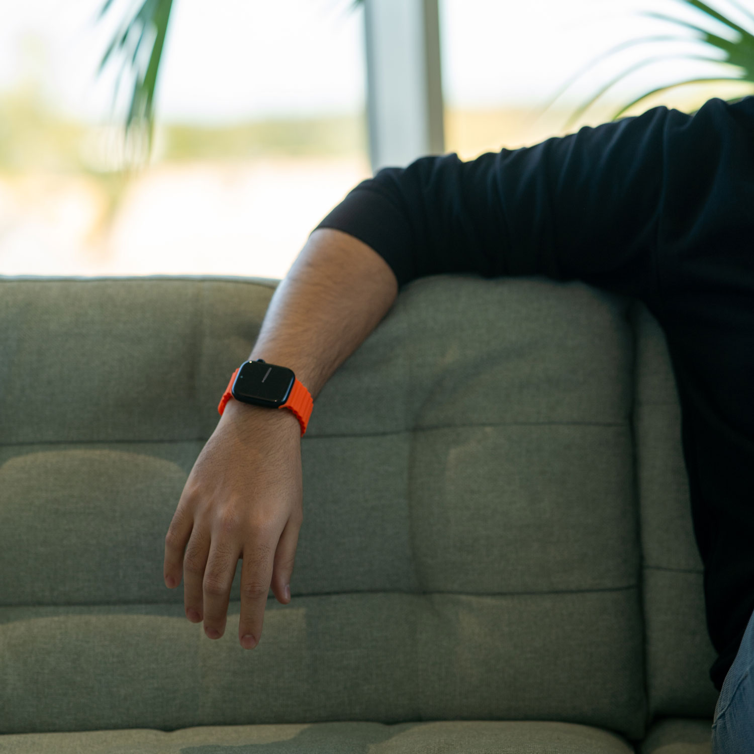 Correa deportiva Ocean para el Apple Watch - naranja