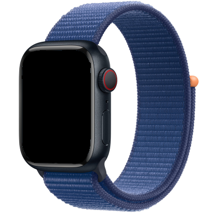 Correa loop deportiva de nailon para el Apple Watch - azul océano