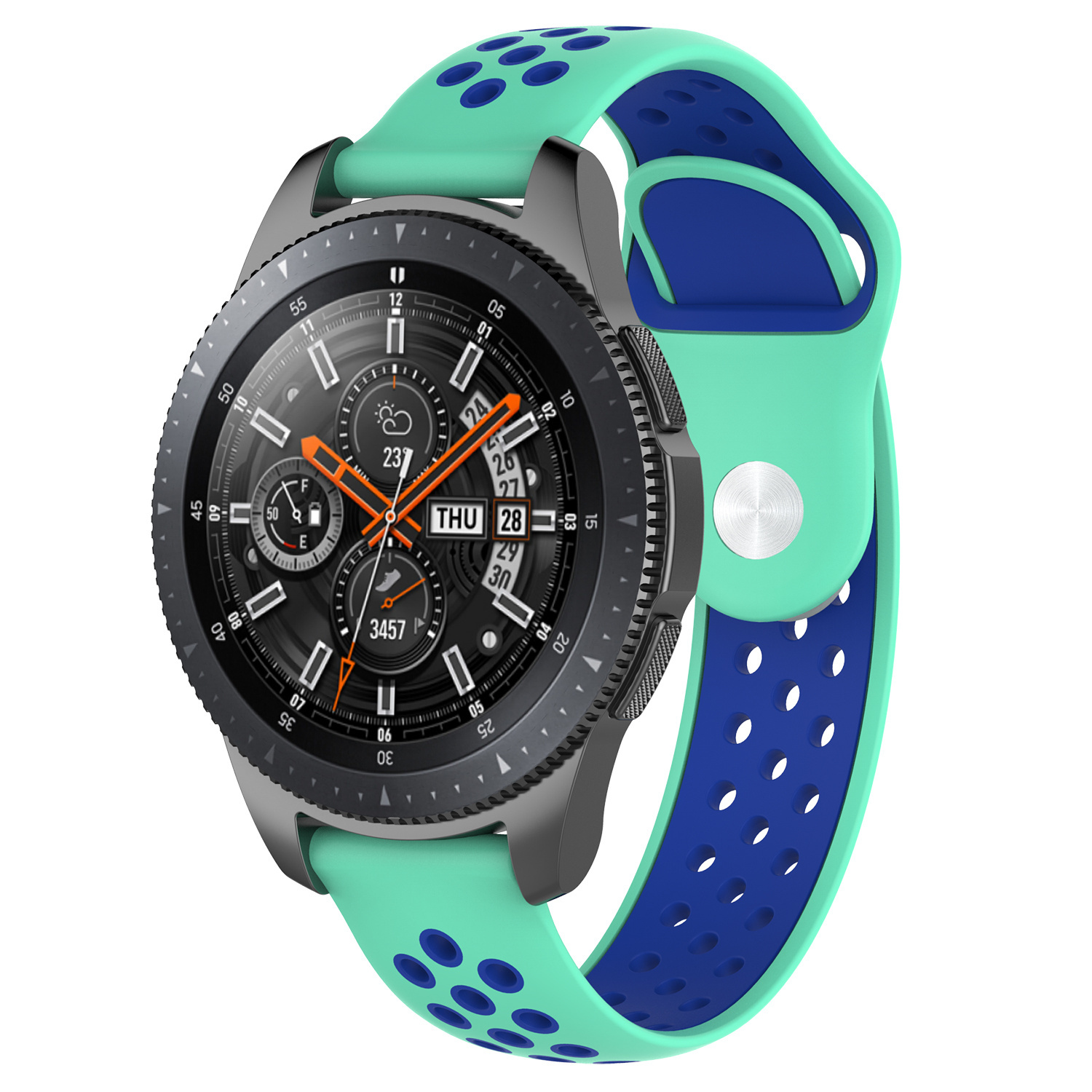 Correa deportiva doble para el Samsung Galaxy Watch - azul turquesa