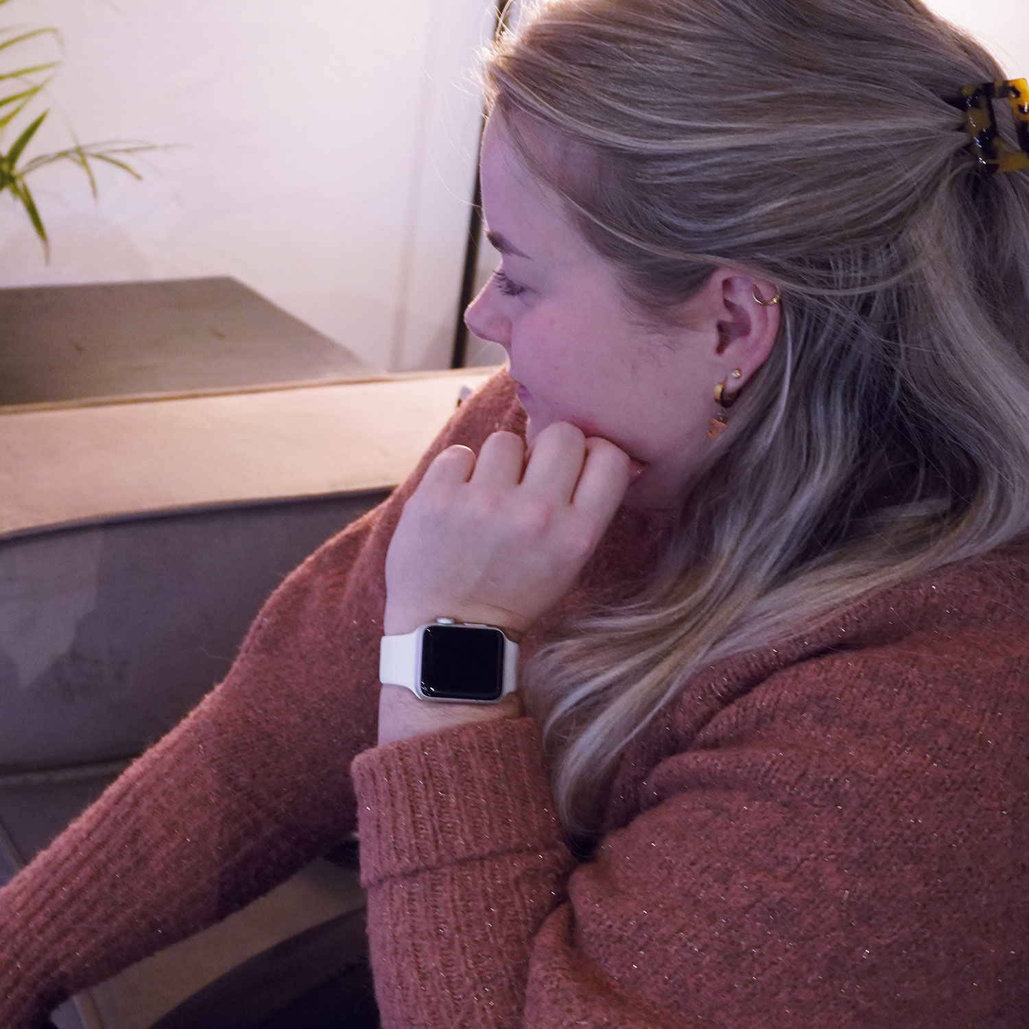 Correa deportiva para el Apple Watch - blanco suave