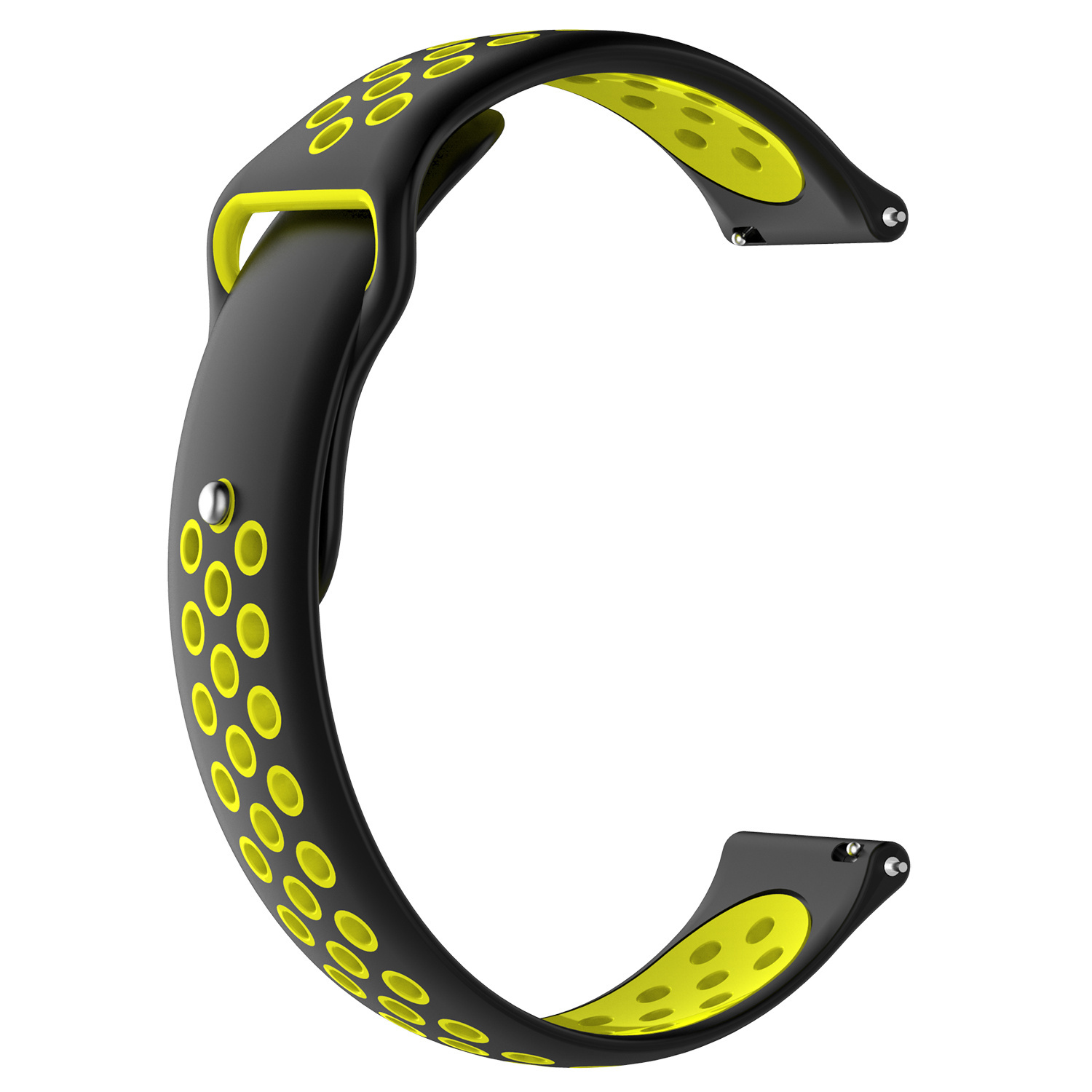 Correa deportiva doble para el Huawei Watch GT - negro amarillo