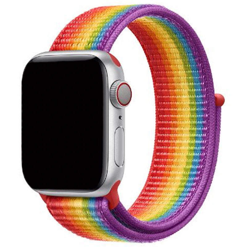 Correa loop deportiva de nailon para el Apple Watch - colorida