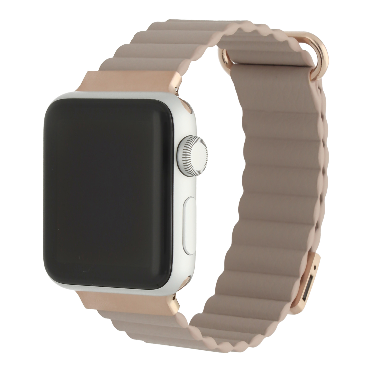 Correa de piel imantada Magna para el Apple Watch  - Caqui