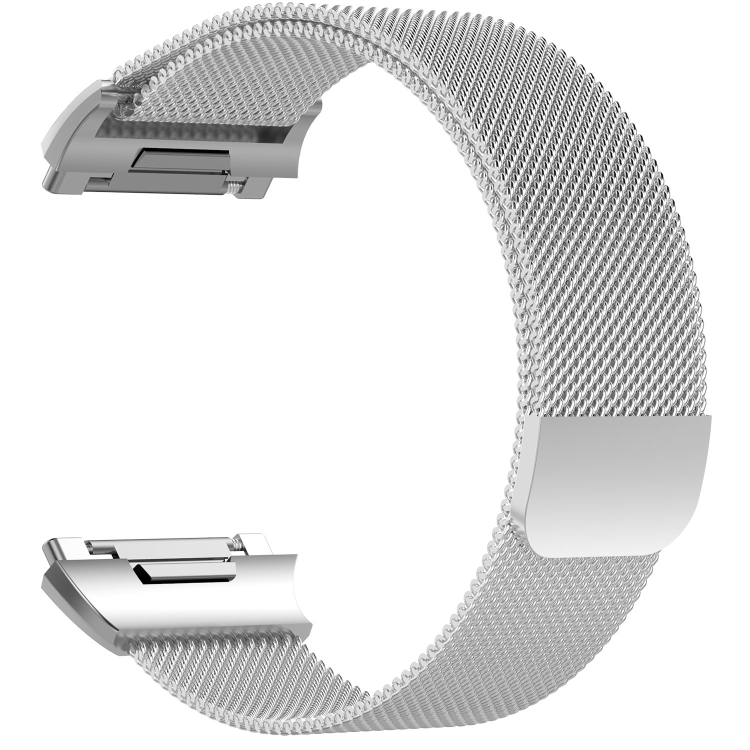 Correa Milanese loop para el Fitbit Ionic - plata