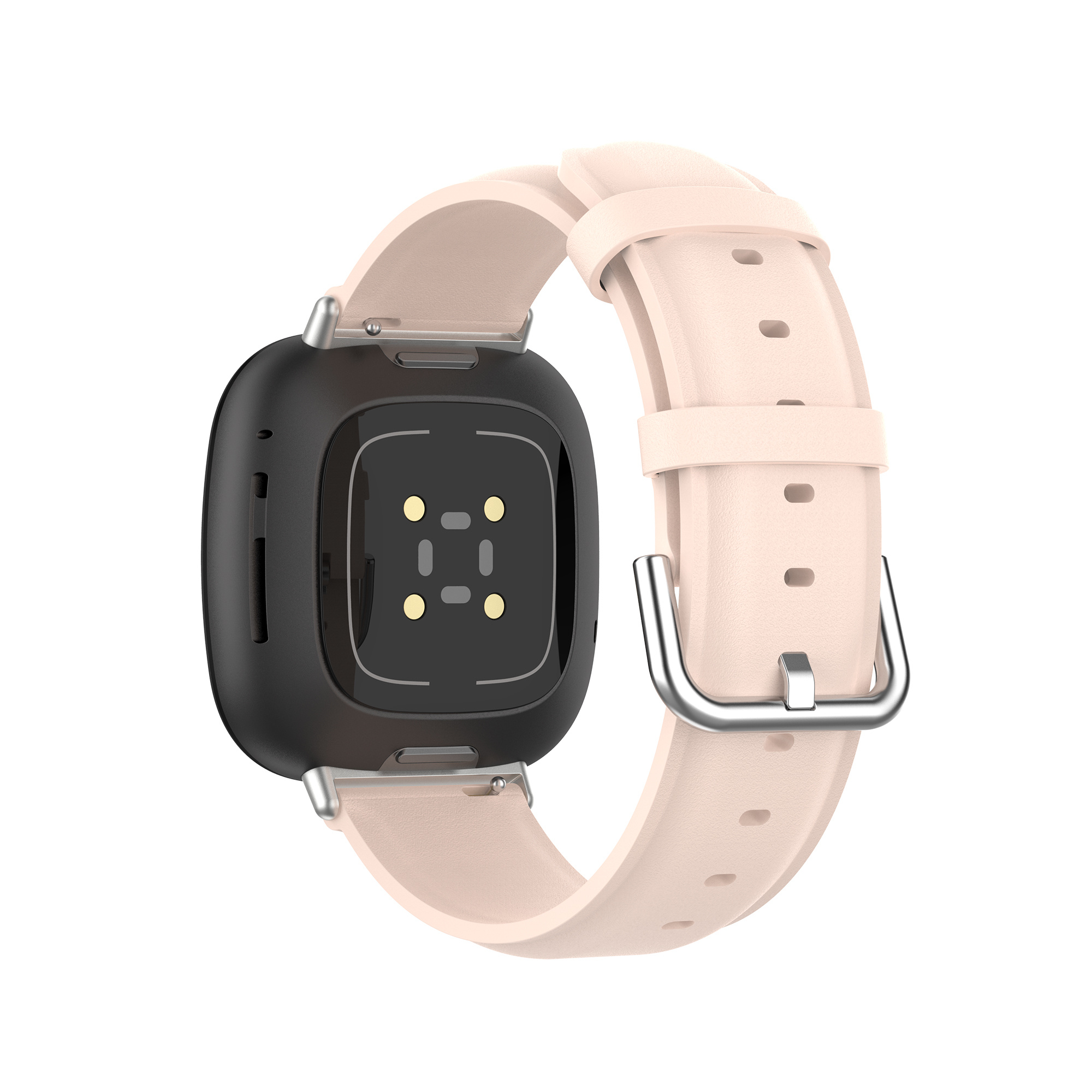 Correa de piel para el Fitbit Versa 3 / Sense - rosa