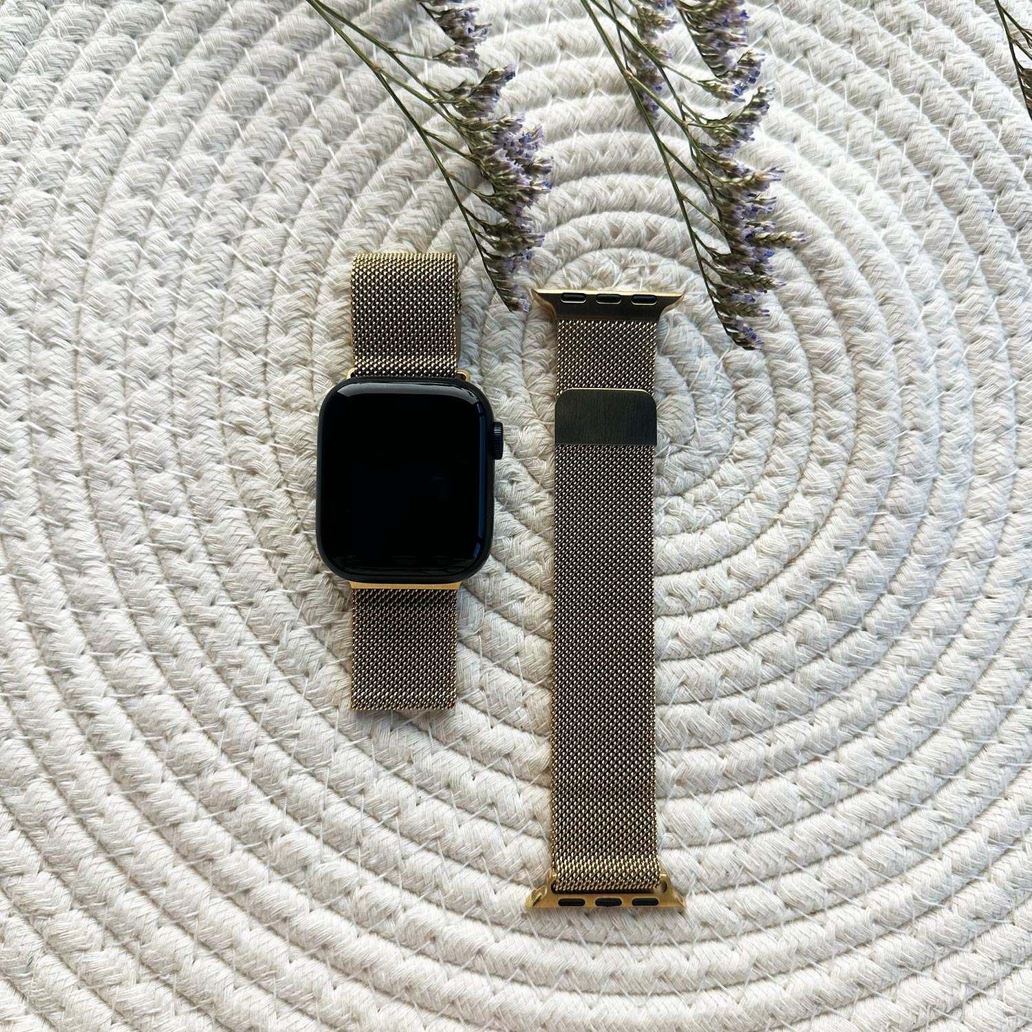 Correa Milanese loop para el Apple Watch - oro