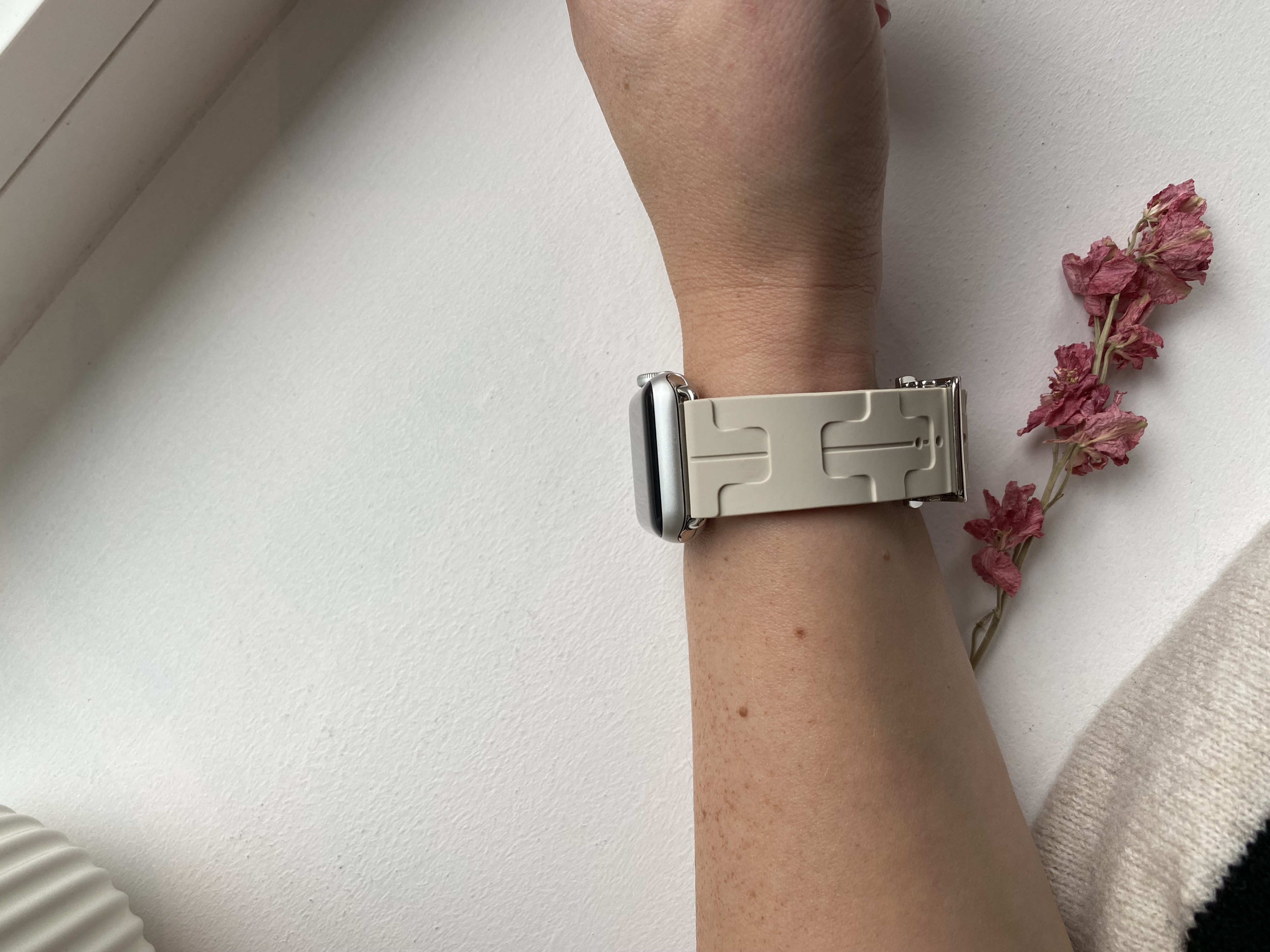 Apple Watch Hermès correa simple tour kilim - beige