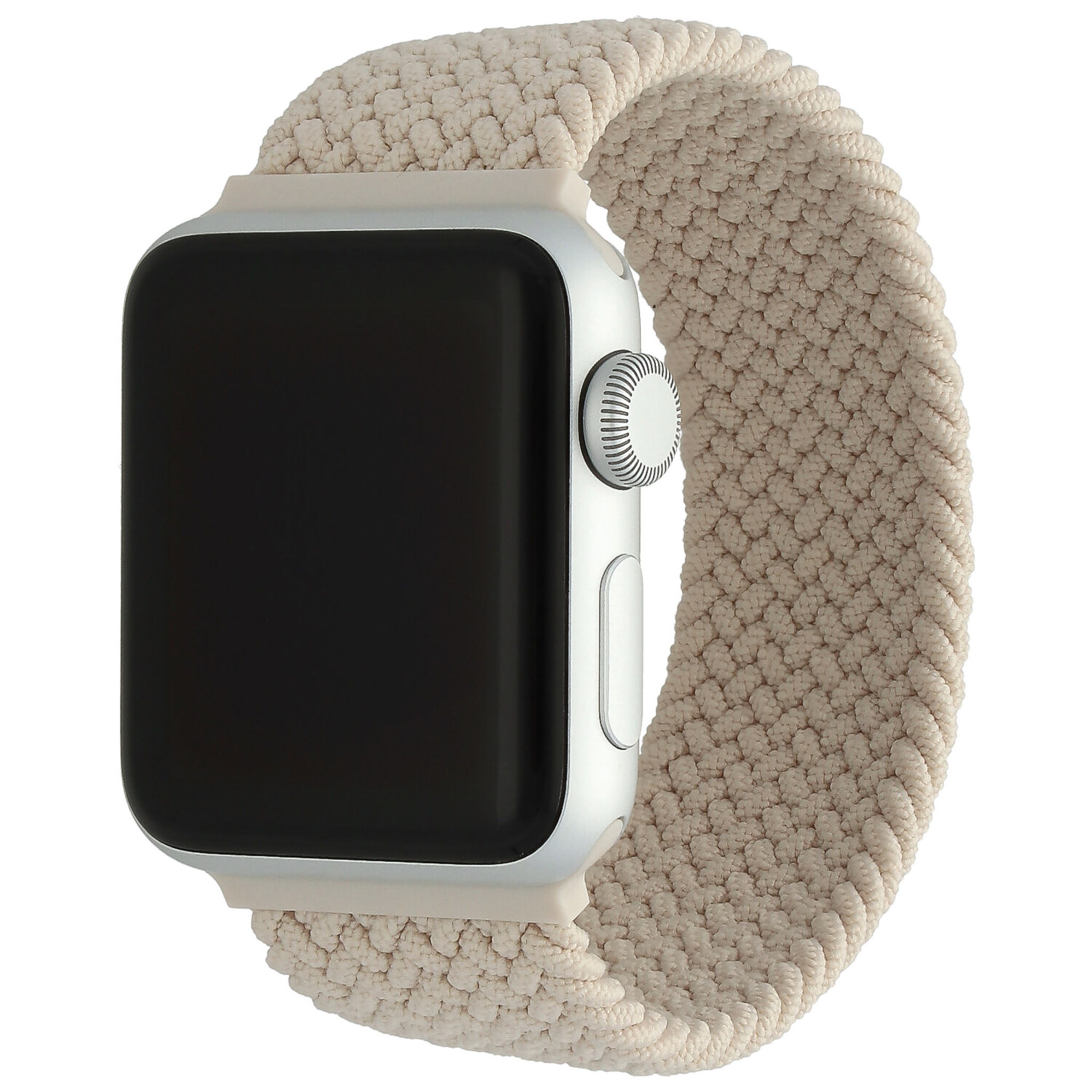 Correa solo loop trenzada de nailon para el Apple Watch - blanco estrella