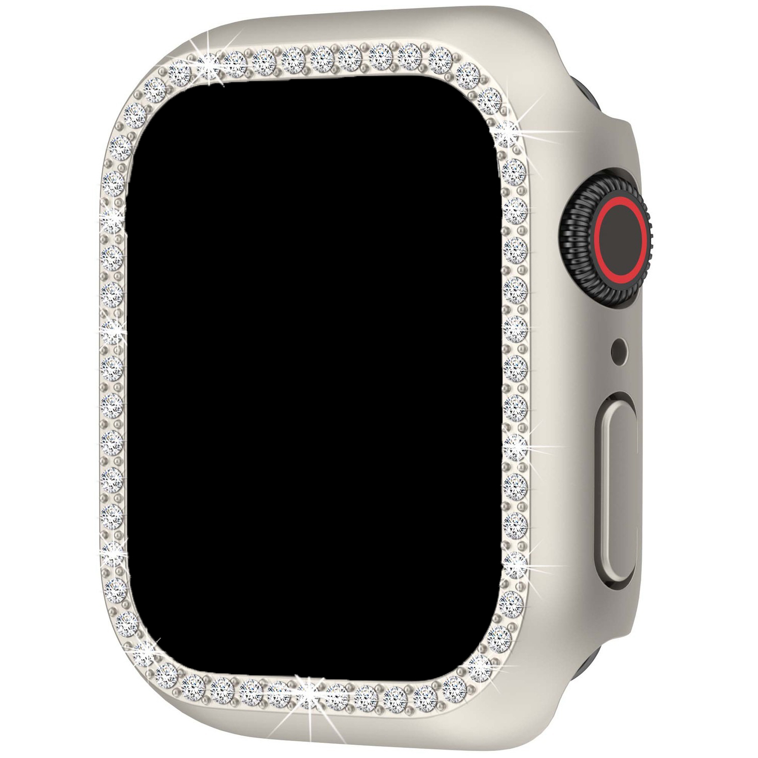 Estuche diamante para el Apple Watch - blanco estrella