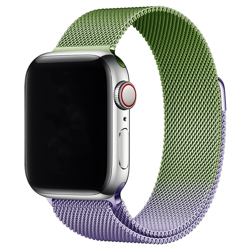 Correa Milanese loop para el Apple Watch - verde lavanda