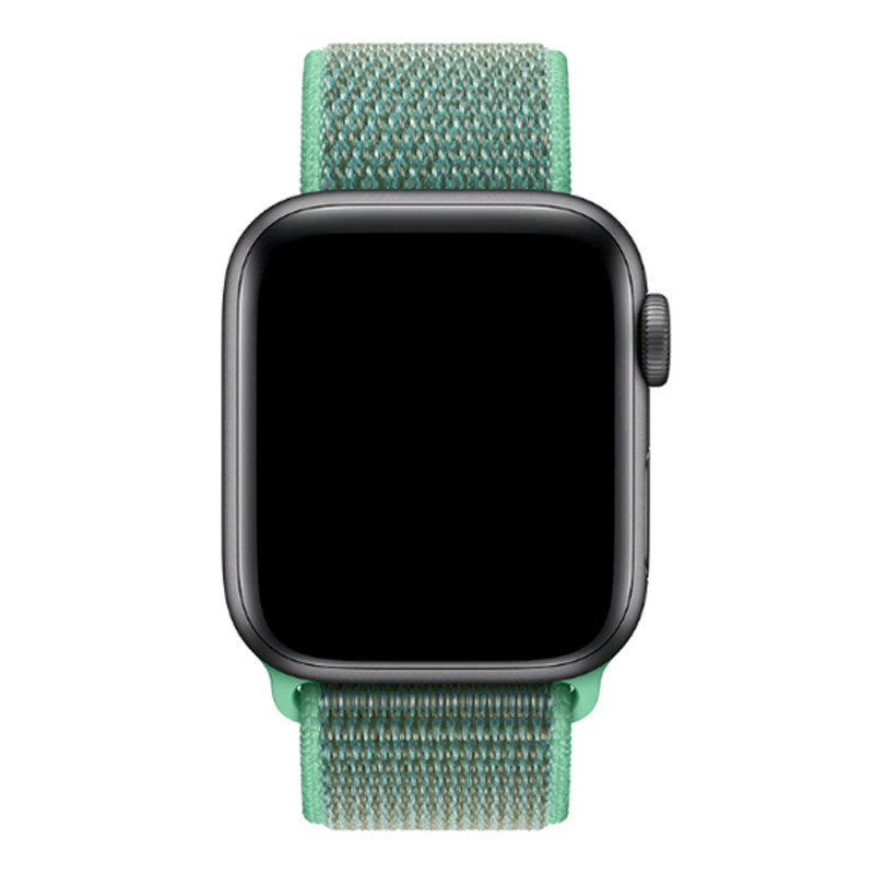 Correa loop deportiva de nailon para el Apple Watch - verde menta