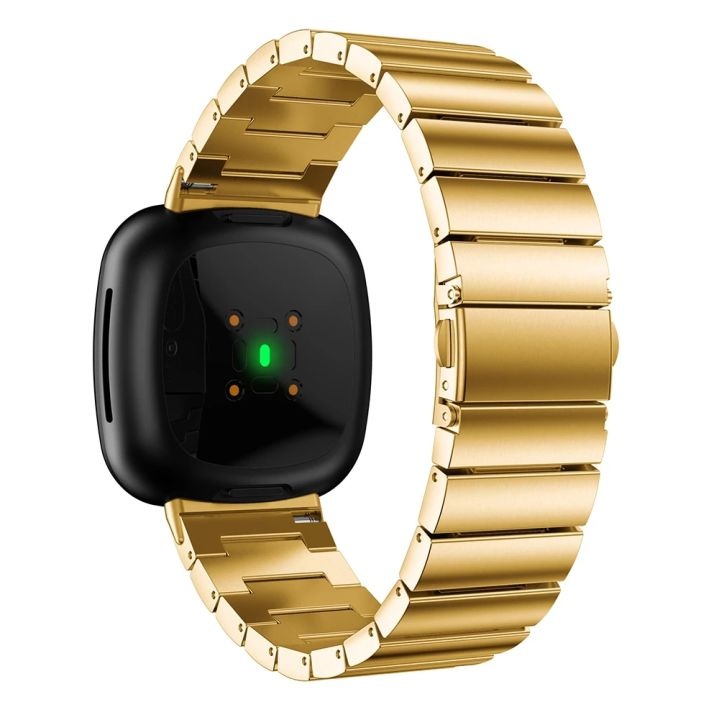 Correa de eslabones de acero para el Fitbit Versa 3 / Sense - oro