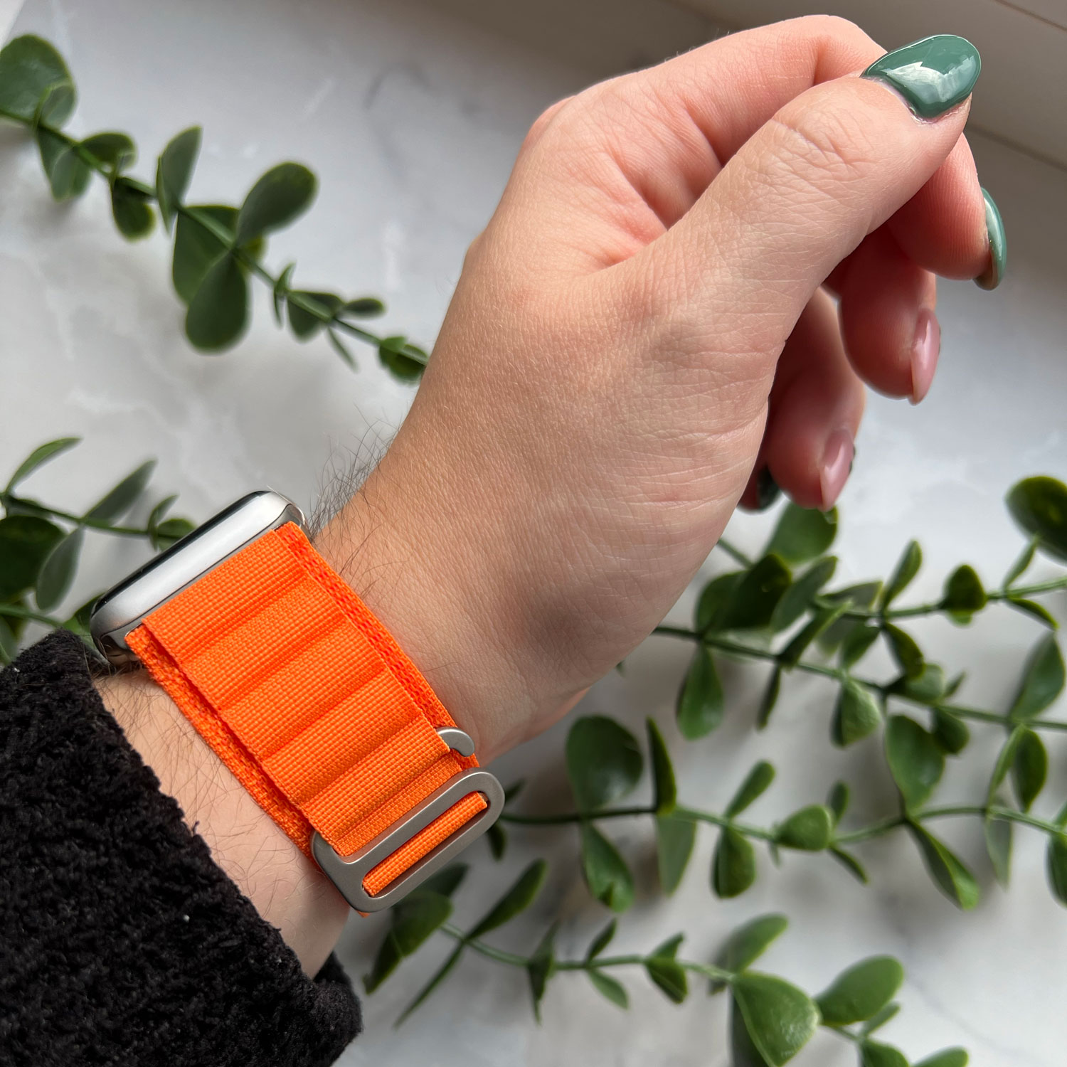 Correa loop Alpine de nailon para el Apple Watch - naranja