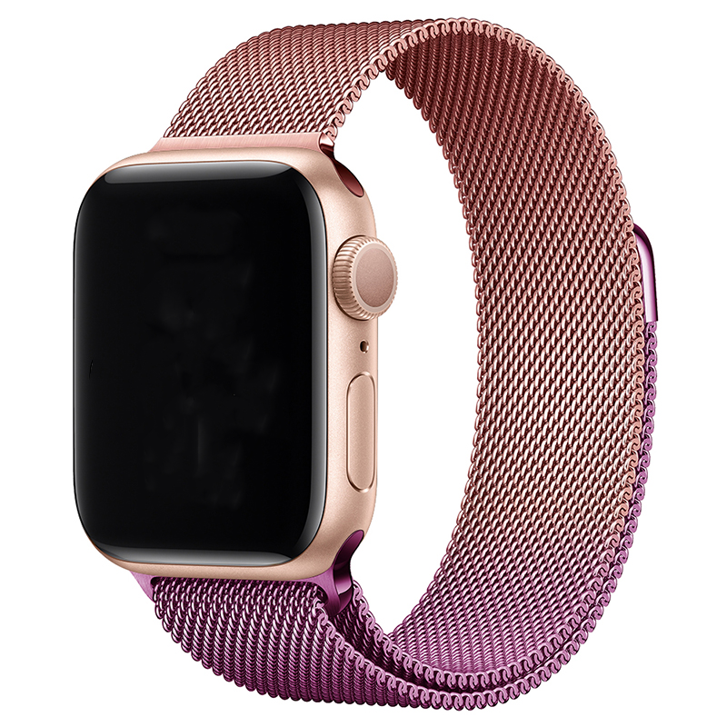 Correa Milanese loop para el Apple Watch - rojo rosa púrpura