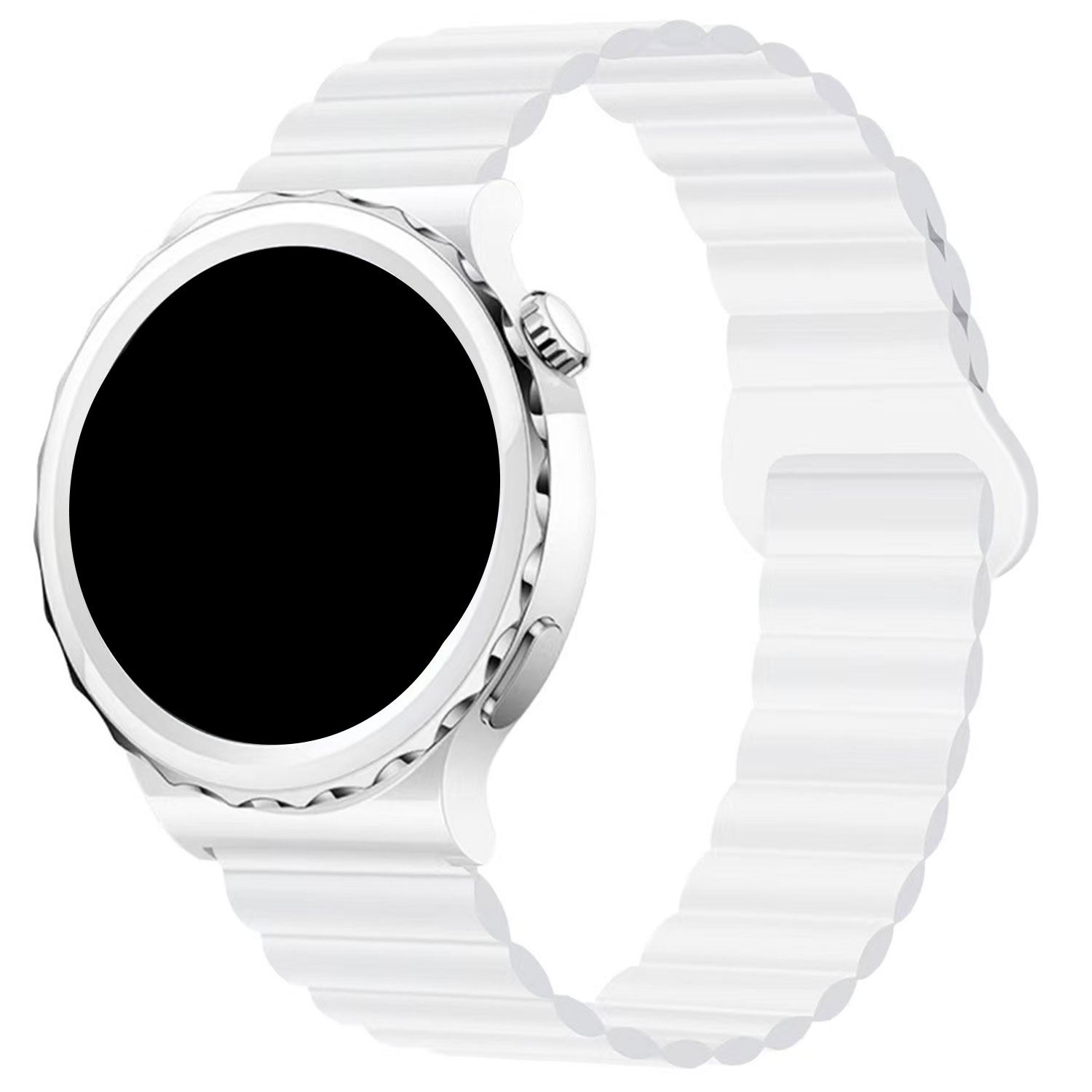 Correa magnética de silicona para el Samsung Galaxy Watch 6 Classic - blanca