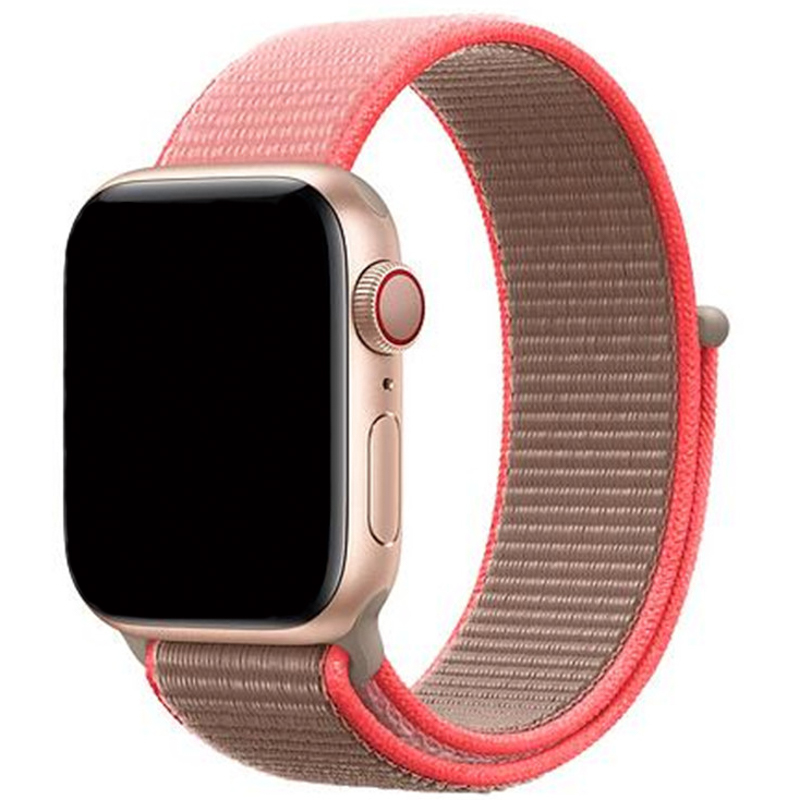 Correa loop deportiva de nailon para el Apple Watch - rosa neón