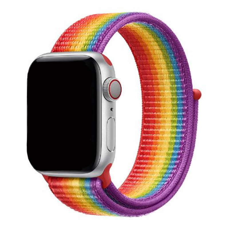 Correa loop deportiva de nailon para el Apple Watch - colorida