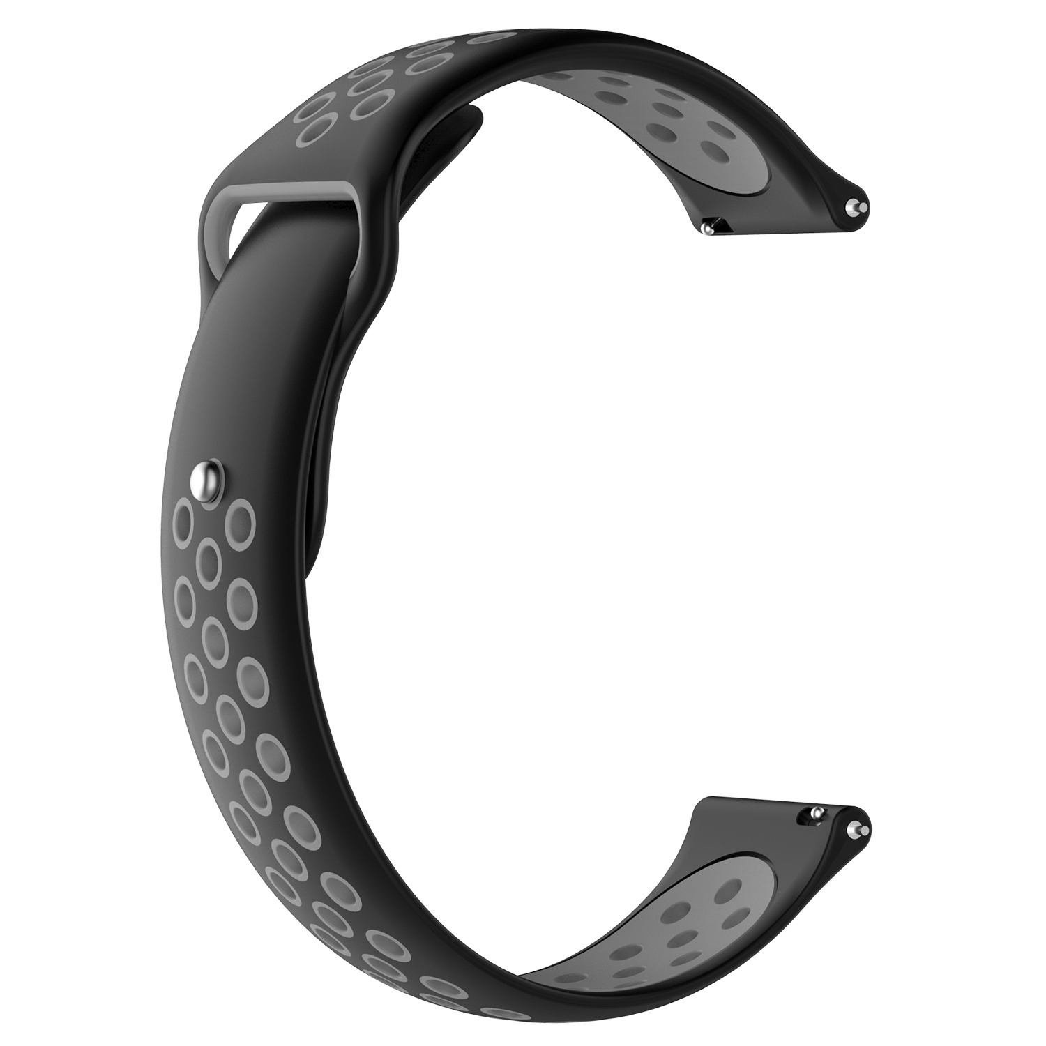 Correa deportiva doble para el Huawei Watch GT - negro gris