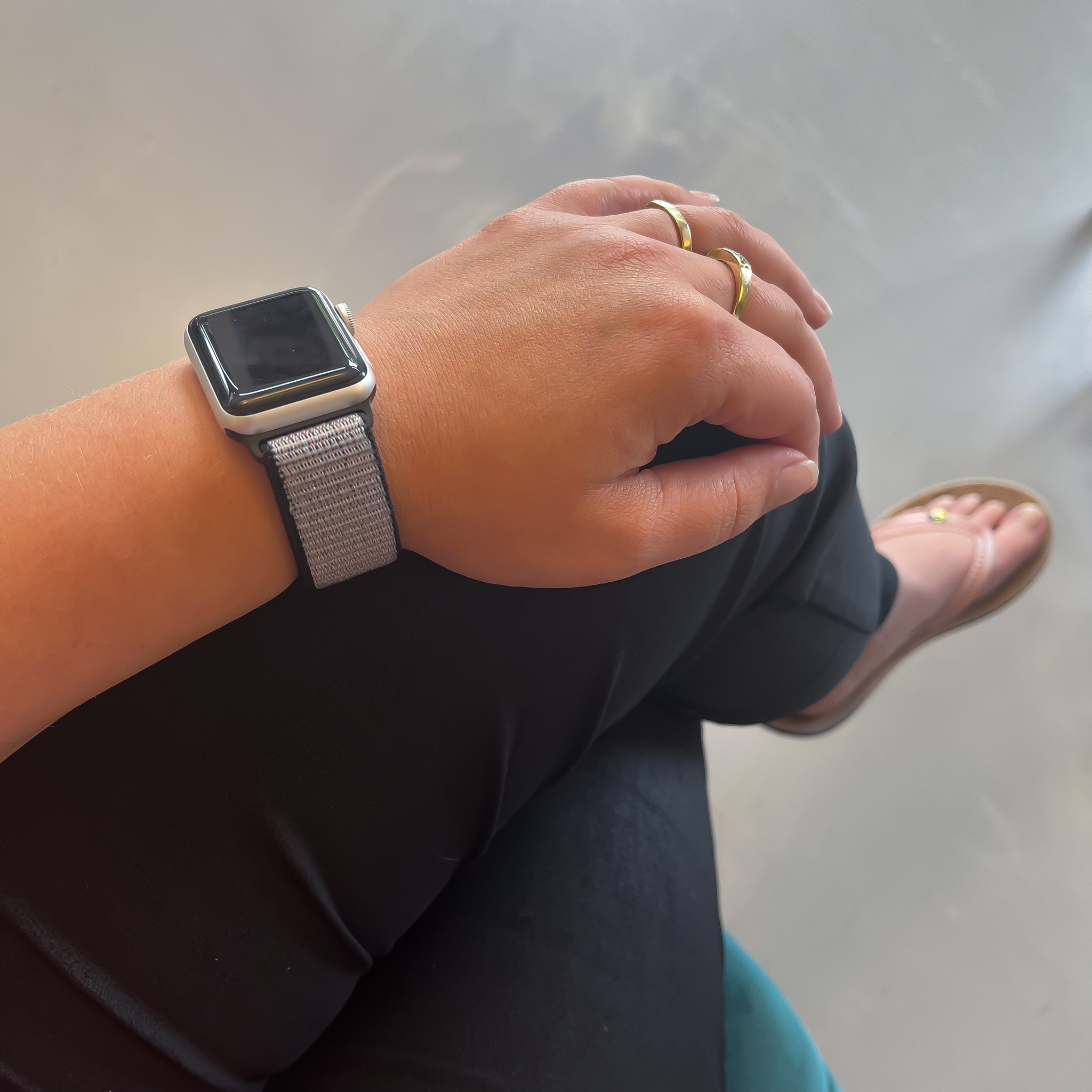 Correa loop deportiva de nailon para el Apple Watch - pulso real brillo lava