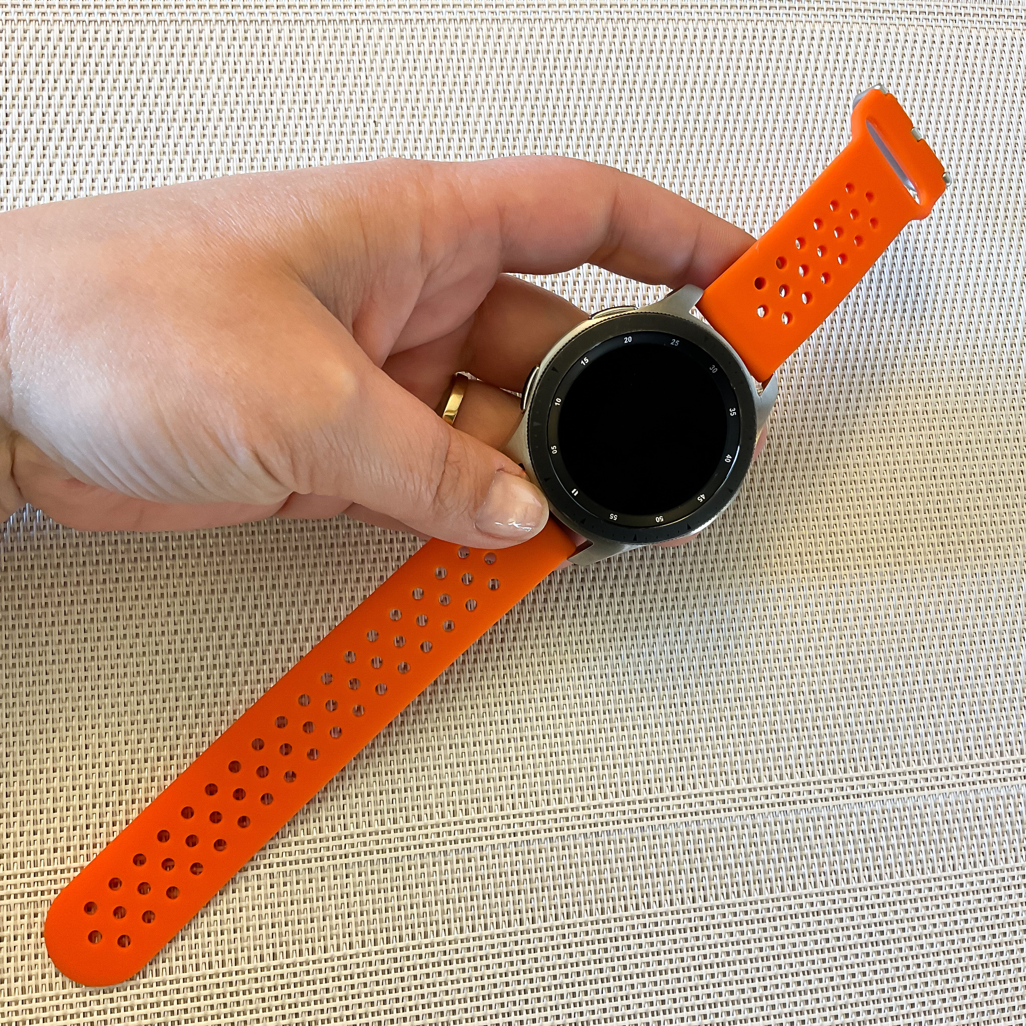 Correa deportiva doble hebilla para el Samsung Galaxy Watch - naranja