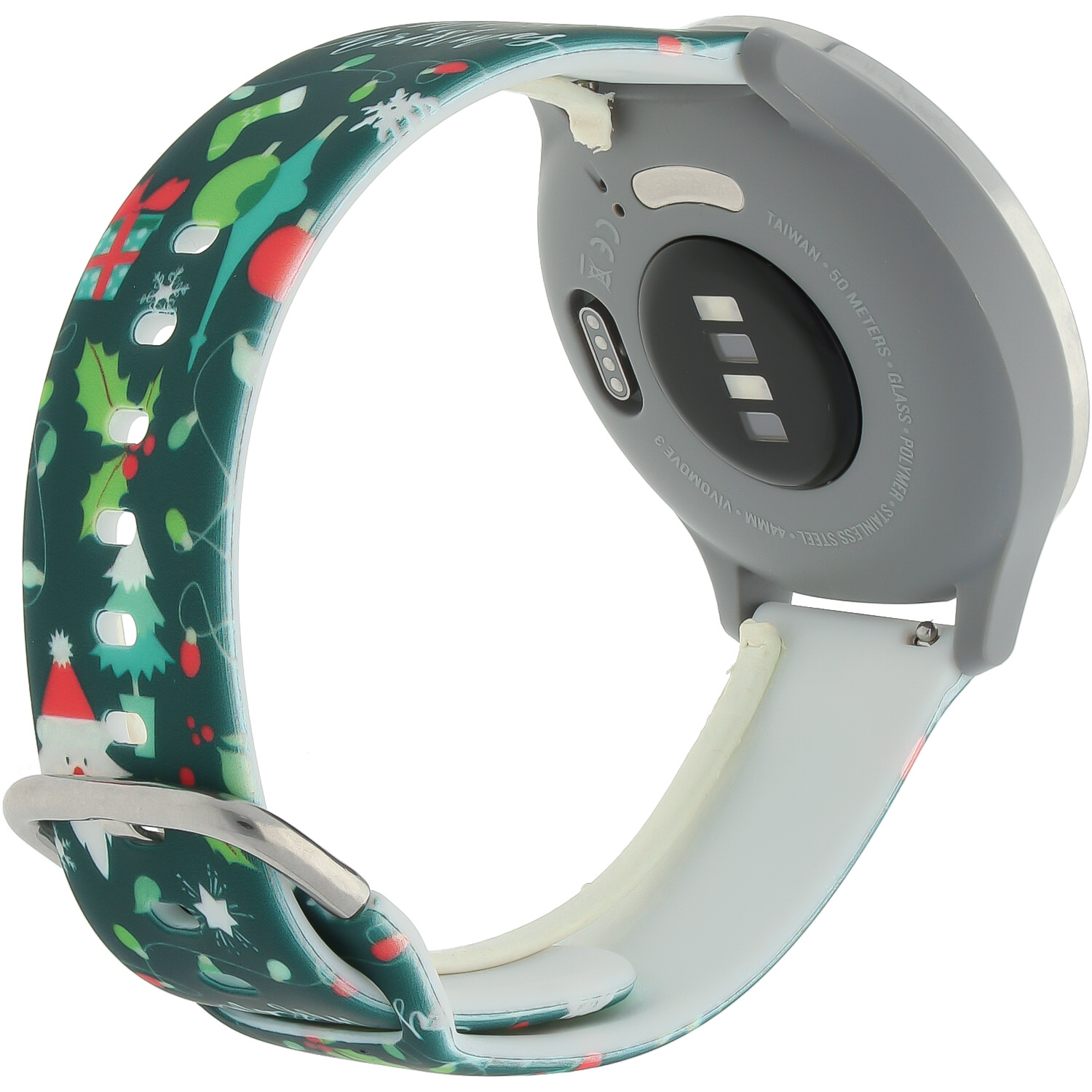 Correa deportiva estampada para el Samsung Galaxy Watch - Navidad verde oscuro
