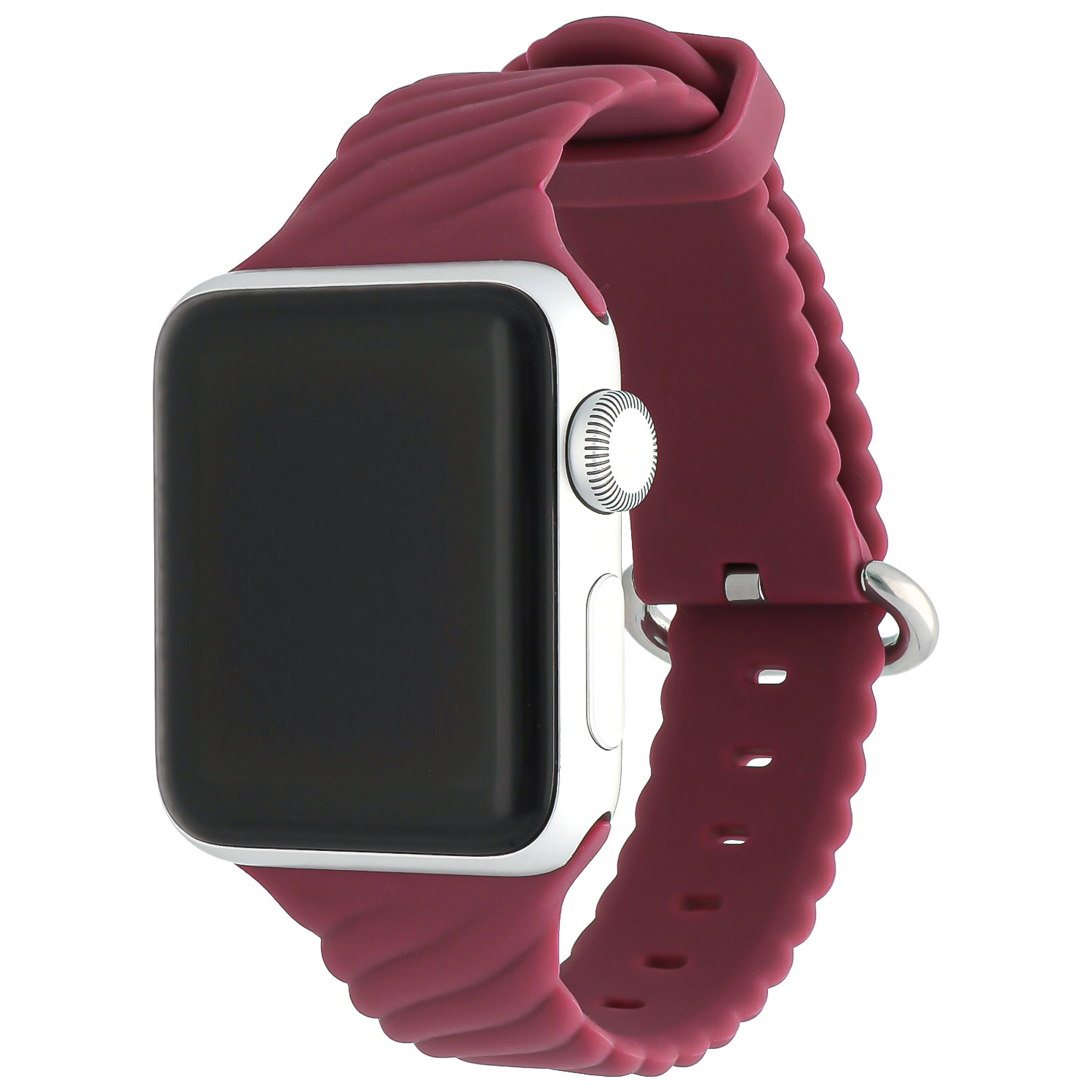 Correa deportiva remolino para el Apple Watch - rojo vino