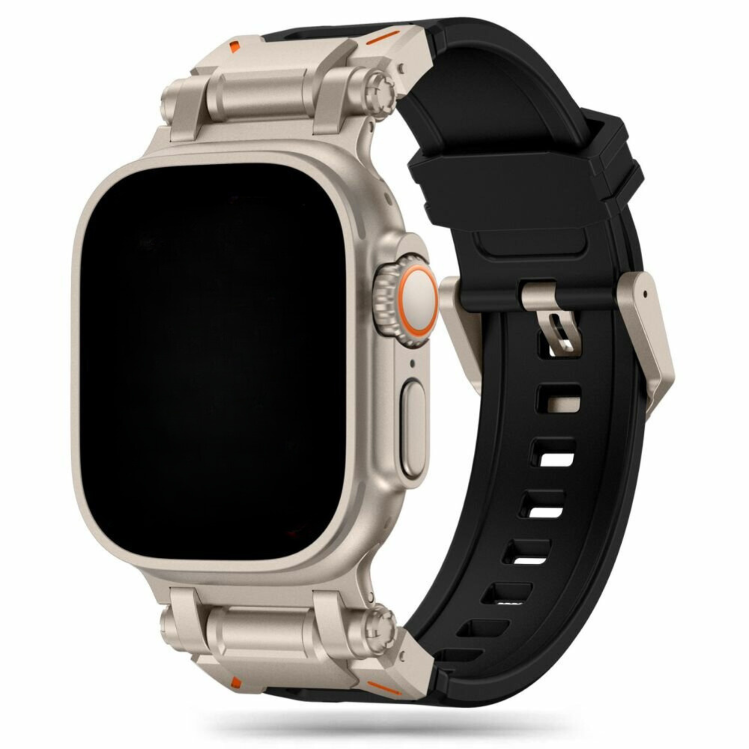 Correa robusta silicona Robust para el Apple Watch - Negro Titanio