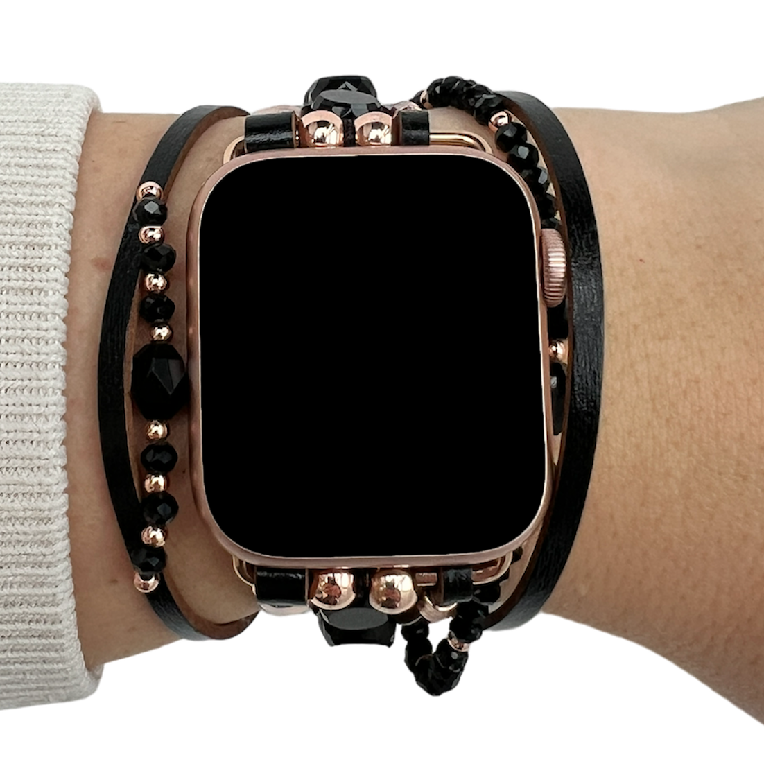 Correa de joyería para Apple Watch – Mandy negro