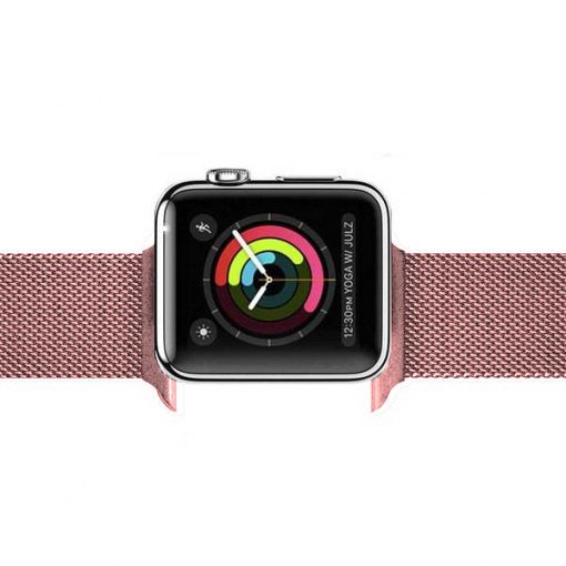 Correa Milanese loop para el Apple Watch - rosa rojo