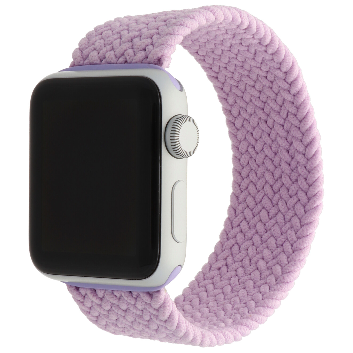 Correa solo loop trenzada de nailon para el Apple Watch - morado claro