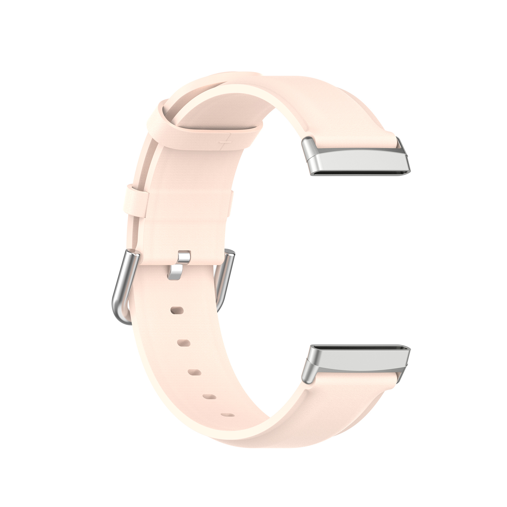 Correa de piel para el Fitbit Versa 3 / Sense - rosa