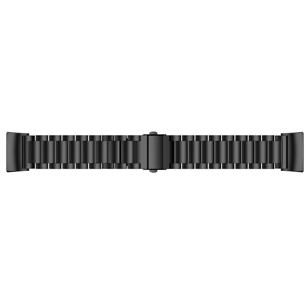 Correa de eslabones de acero con cuentas para el Fitbit Charge 3 y 4 - negra