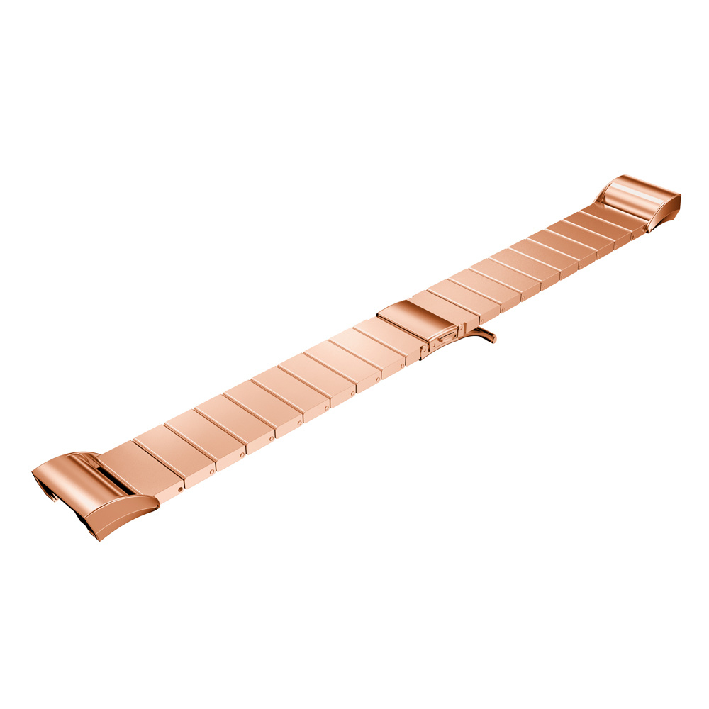 Correa de eslabones de acero para el Fitbit Charge 2 - oro rosa