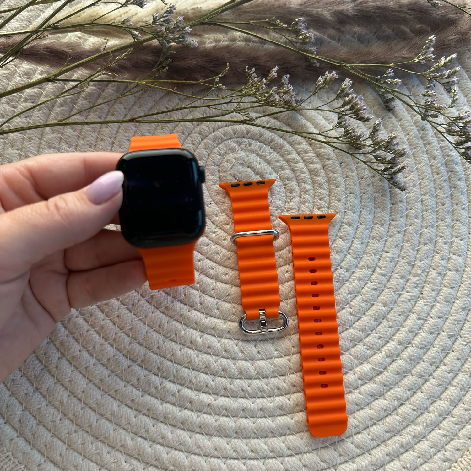 Correa deportiva Ocean para el Apple Watch - naranja