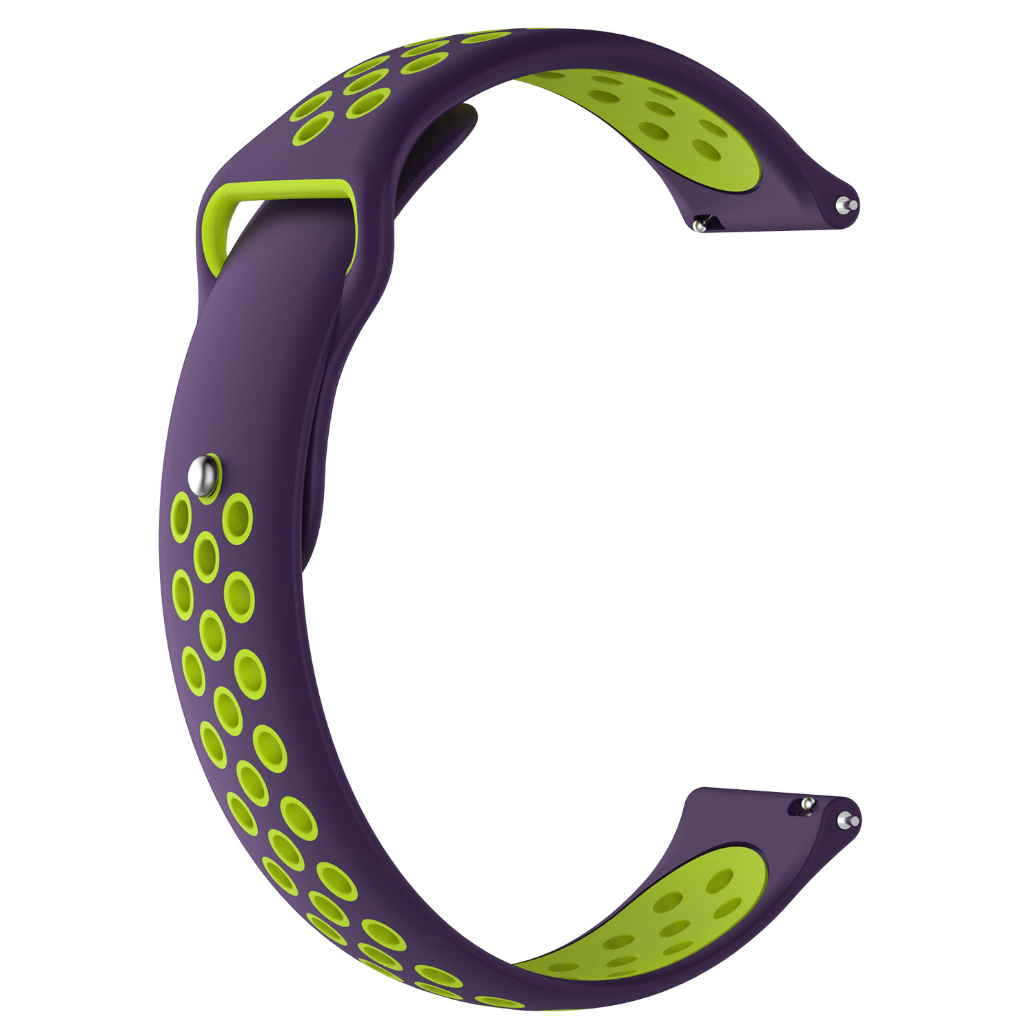 Correa deportiva doble para el Huawei Watch GT - verde púrpura
