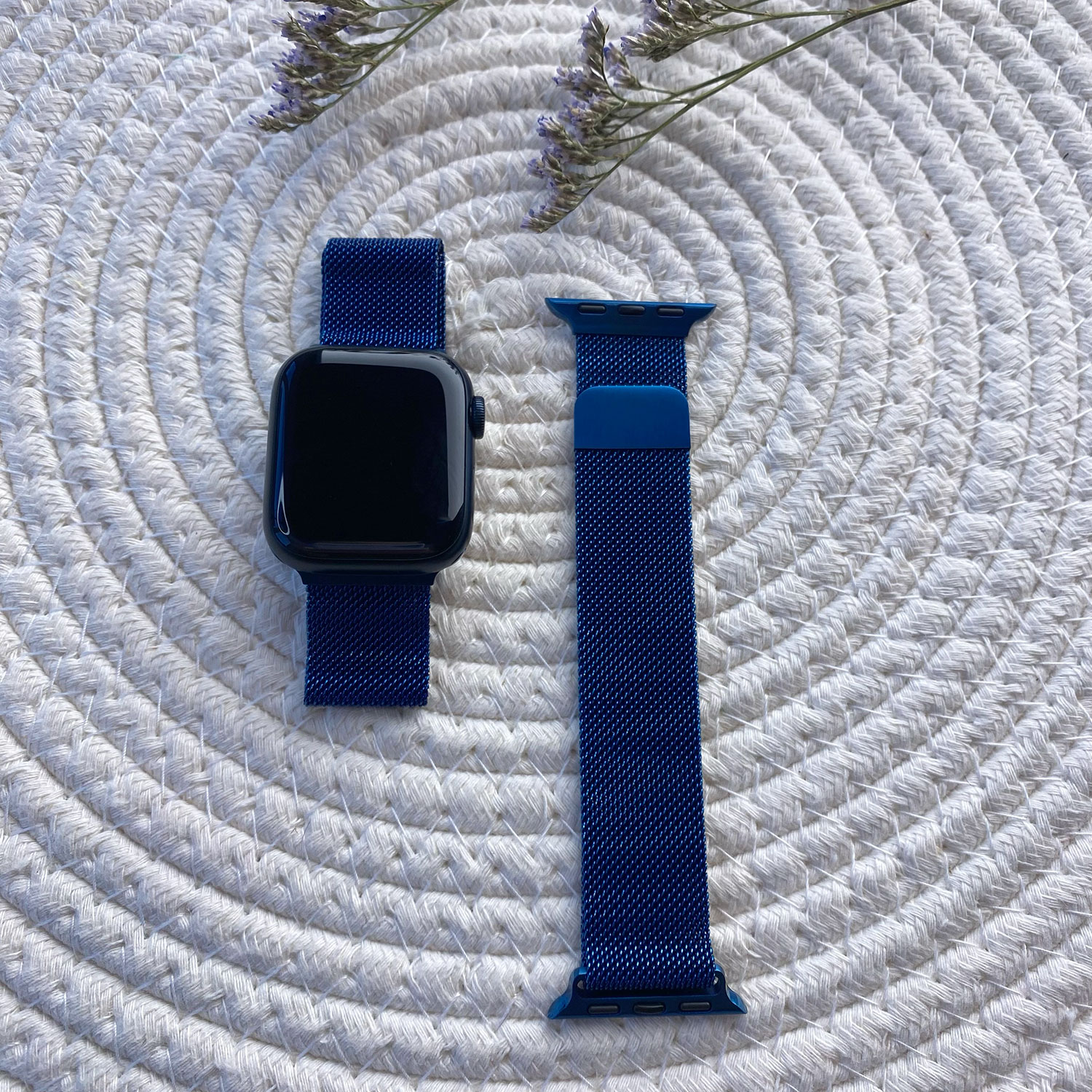 Correa Milanese loop para el Apple Watch - azul