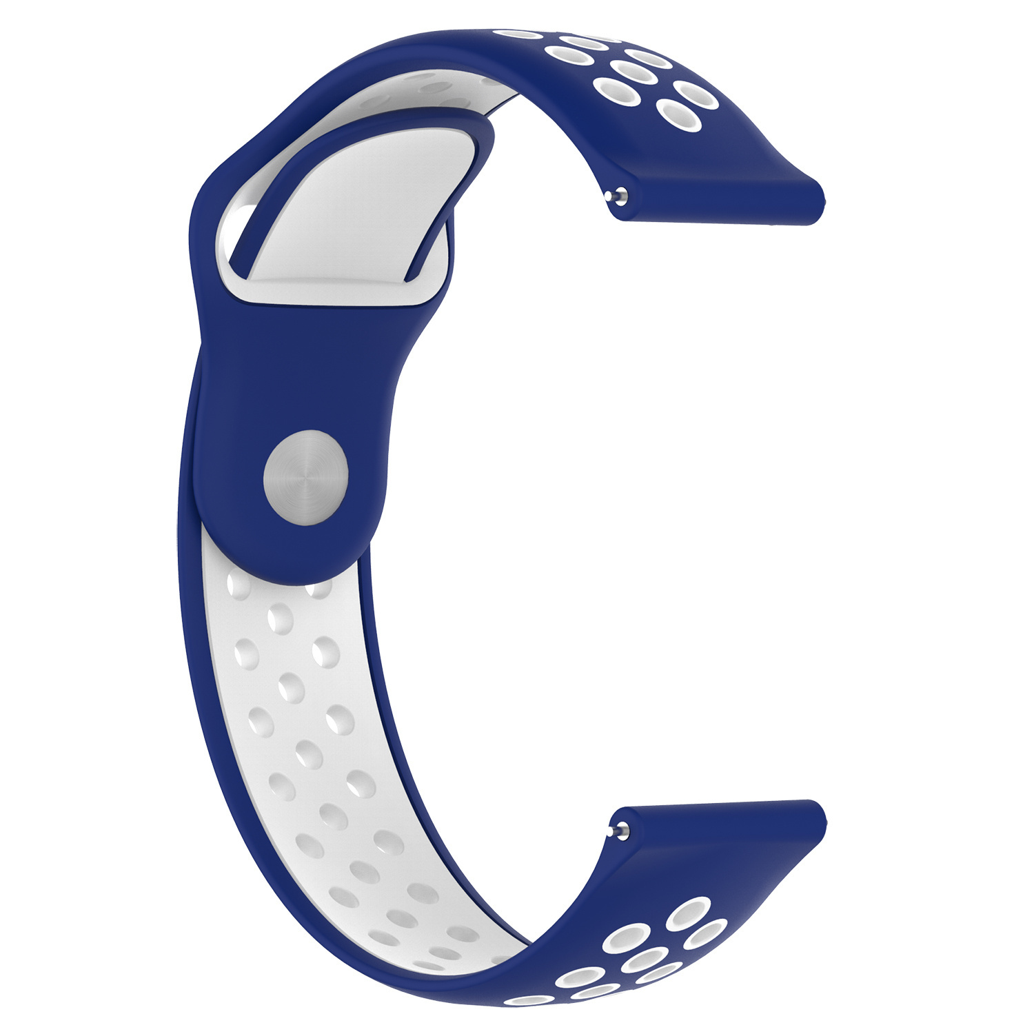 Correa deportiva doble para el Samsung Galaxy Watch - azul blanco
