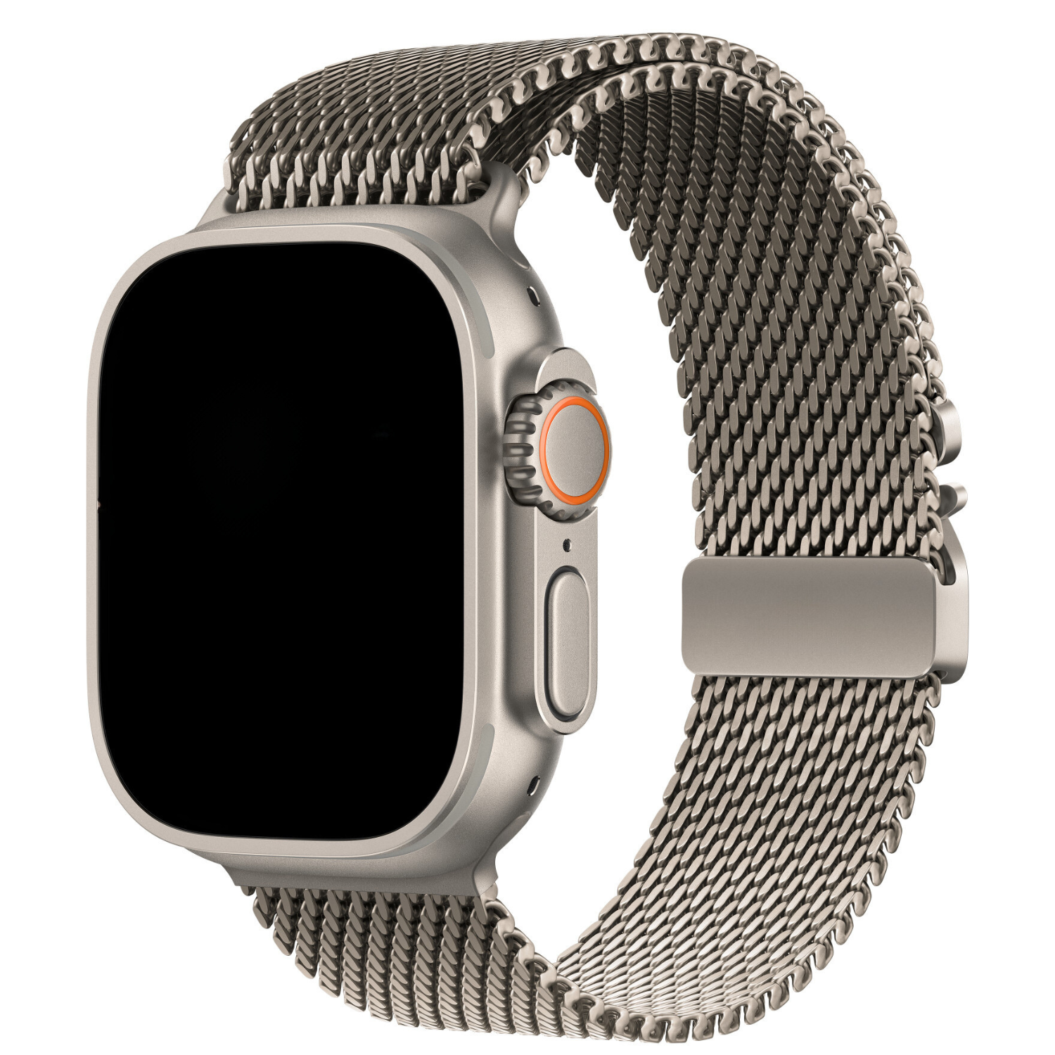 Correa de hebilla pulsera Milanese loop para el Apple Watch - titanio natural