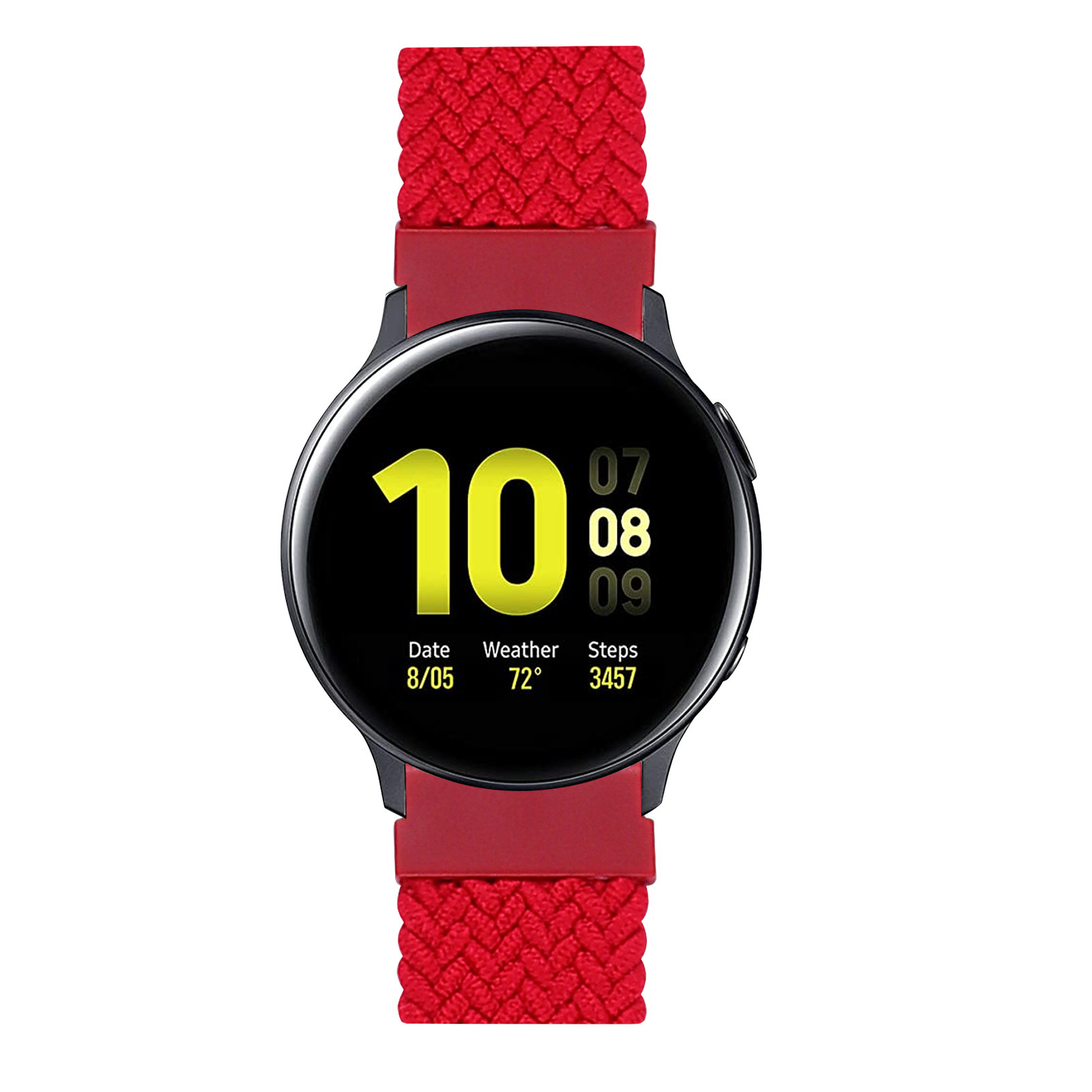 Correa solo loop trenzada de nailon para el Huawei Watch GT - rojo