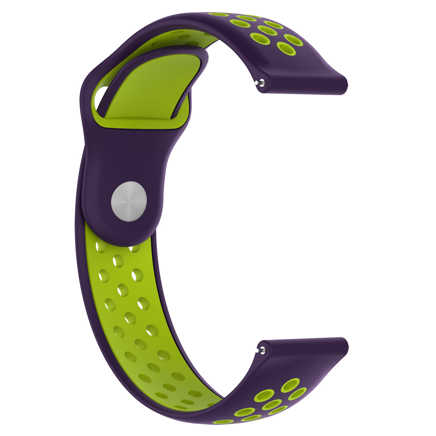 Correa deportiva doble para el Huawei Watch GT - verde púrpura