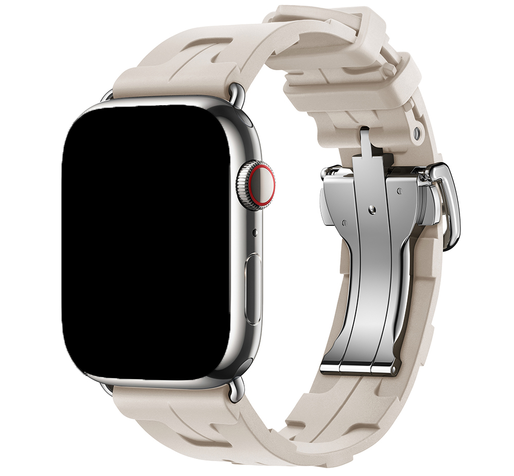 Apple Watch Hermès correa simple tour kilim - blanco estrella 