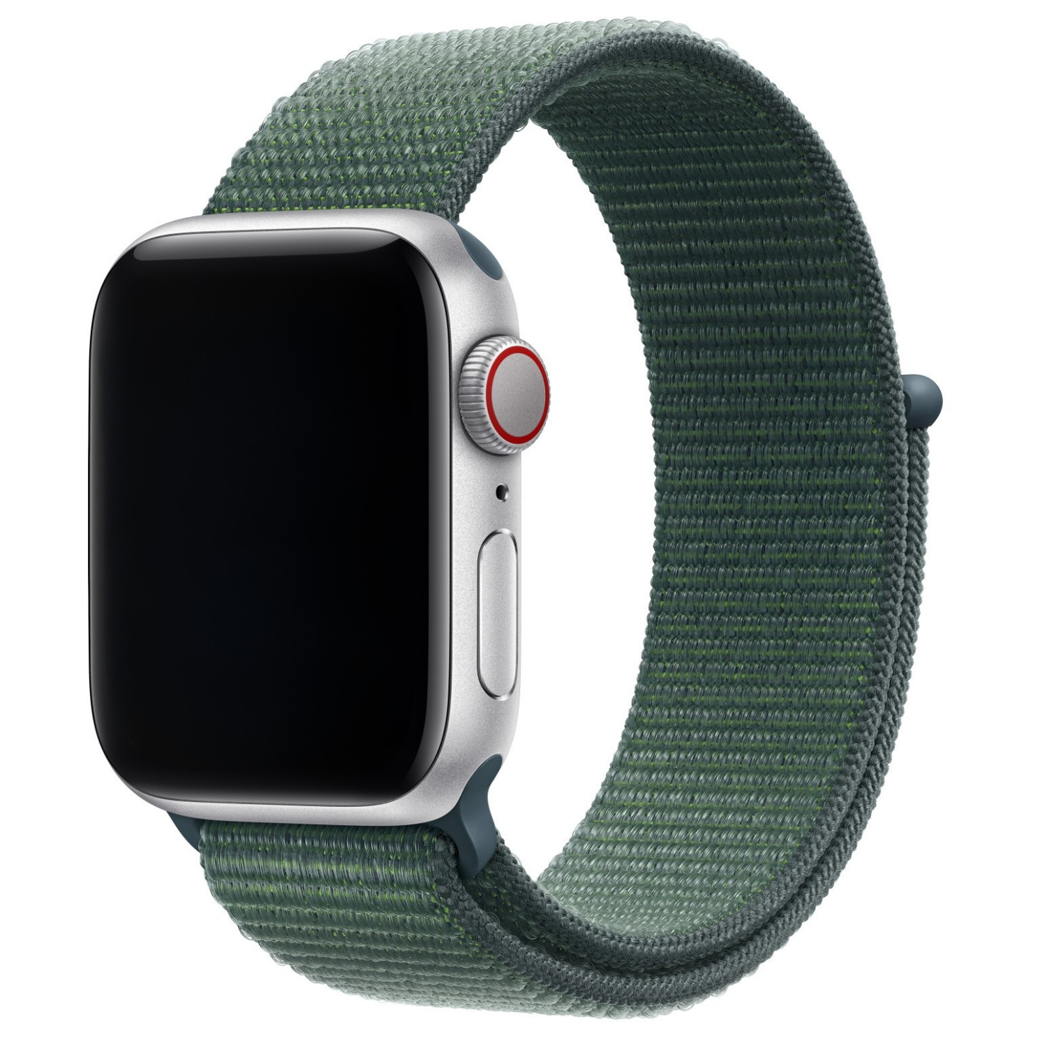 Correa loop deportiva de nailon para el Apple Watch - verde lago