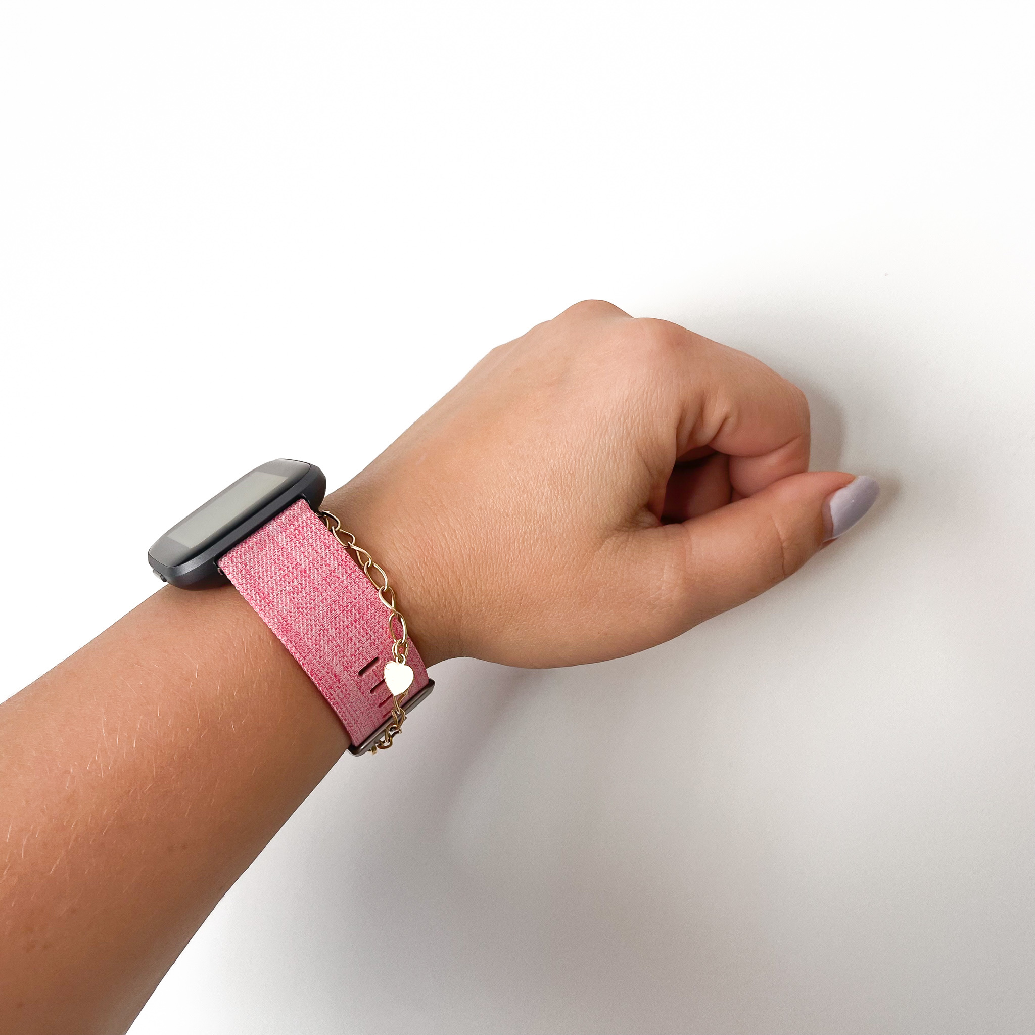 Correa de nailon con hebilla para el Fitbit Versa - rosa
